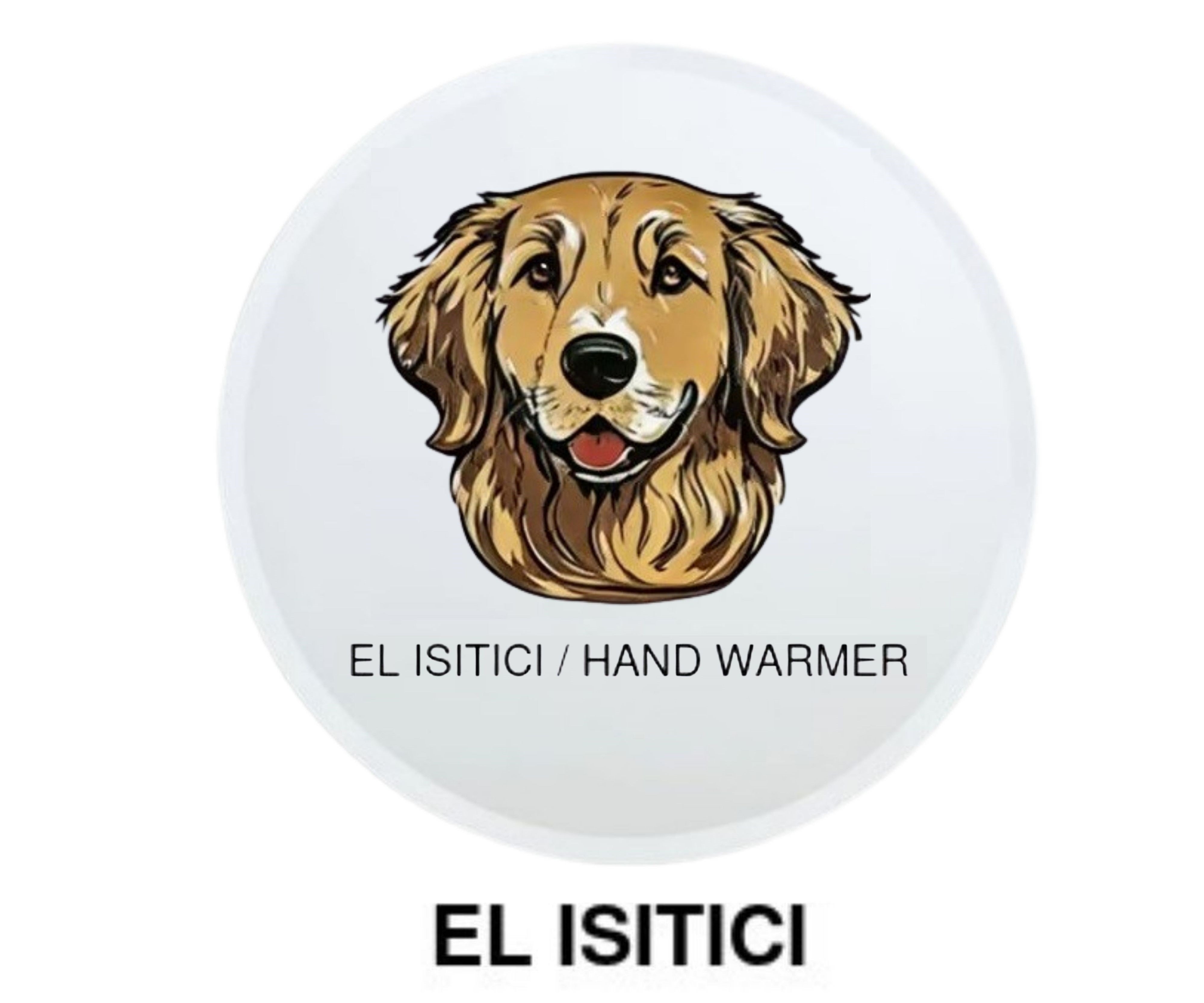 Sıa Kahverengi Köpek Cep Sobası,El Isıtıcı,Sıcak Su Torbası Pvc  10X9,5Cm