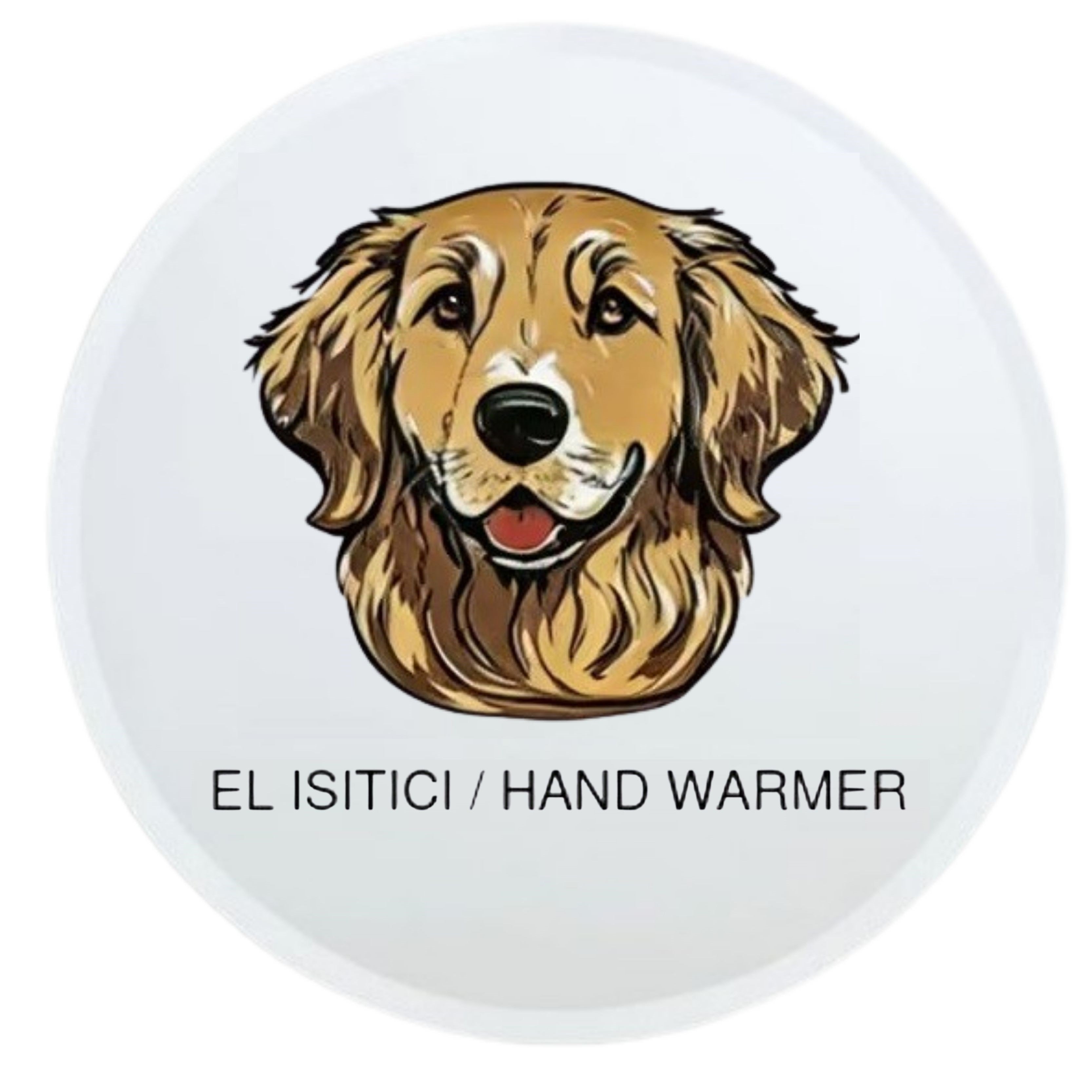 Sıa Kahverengi Köpek Cep Sobası,El Isıtıcı,Sıcak Su Torbası Pvc  10X9,5Cm