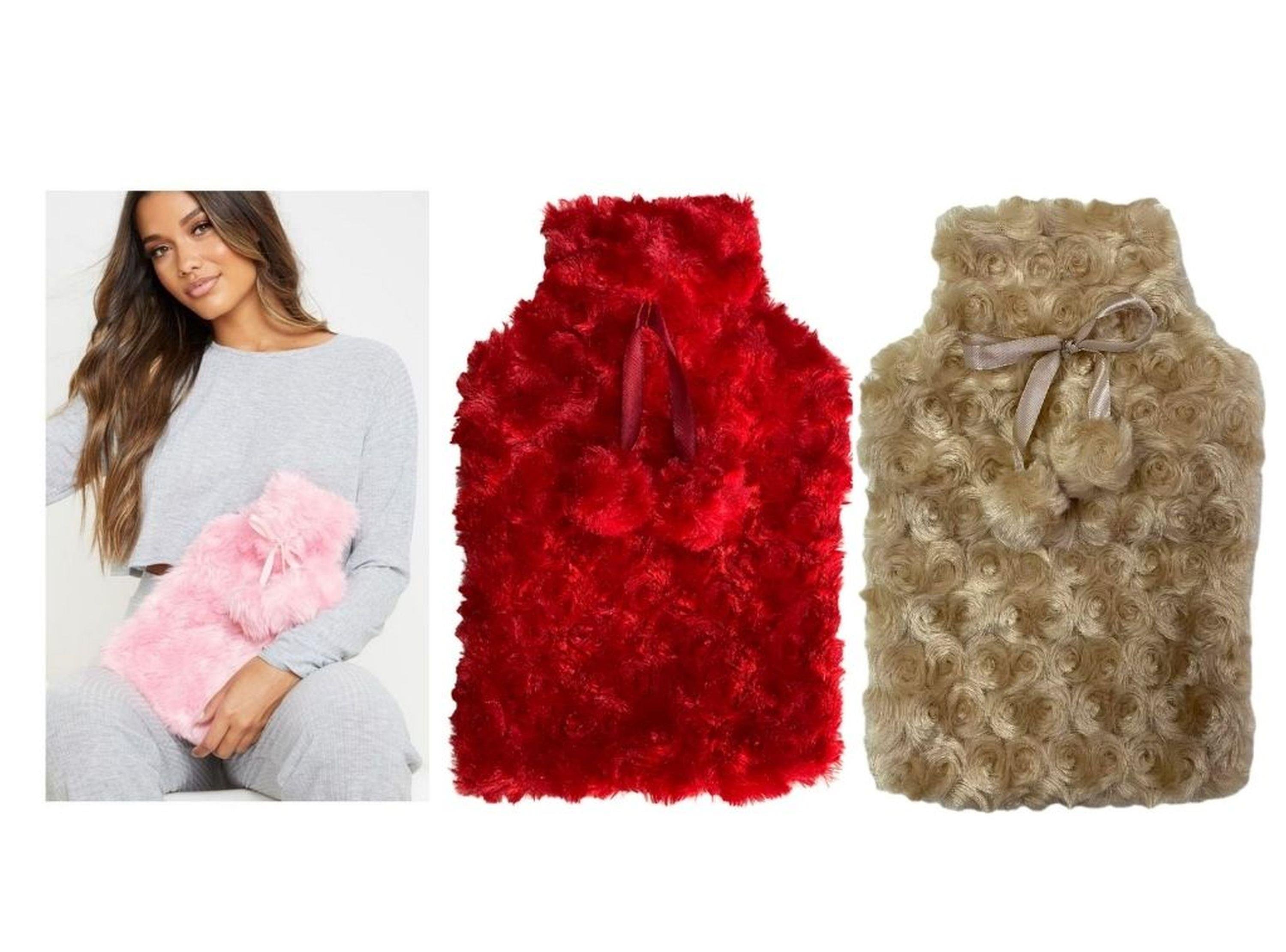 Sıcak Su Torbası 2 Adet Ponponlu Termofor 26X17X2Cm 1 Litre