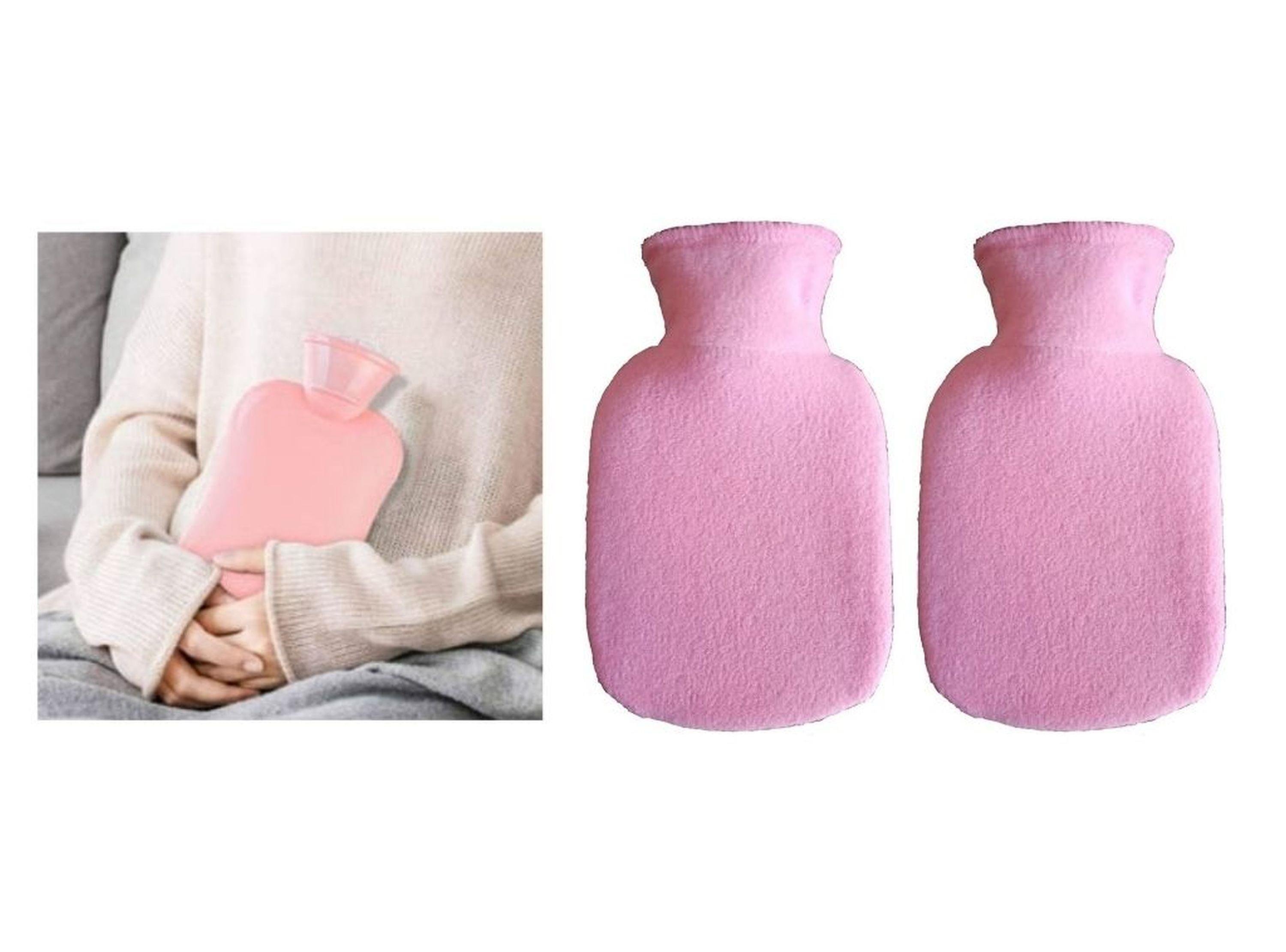 Sıcak Su Torbası 2 Adet,Açık Pembe 23X15X2Cm 250 Ml