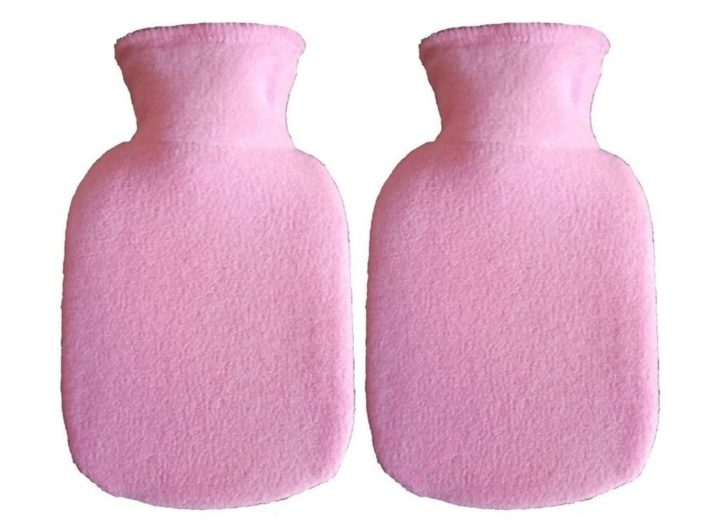 Sıcak Su Torbası 2 Adet,Açık Pembe 23X15X2Cm 250 Ml