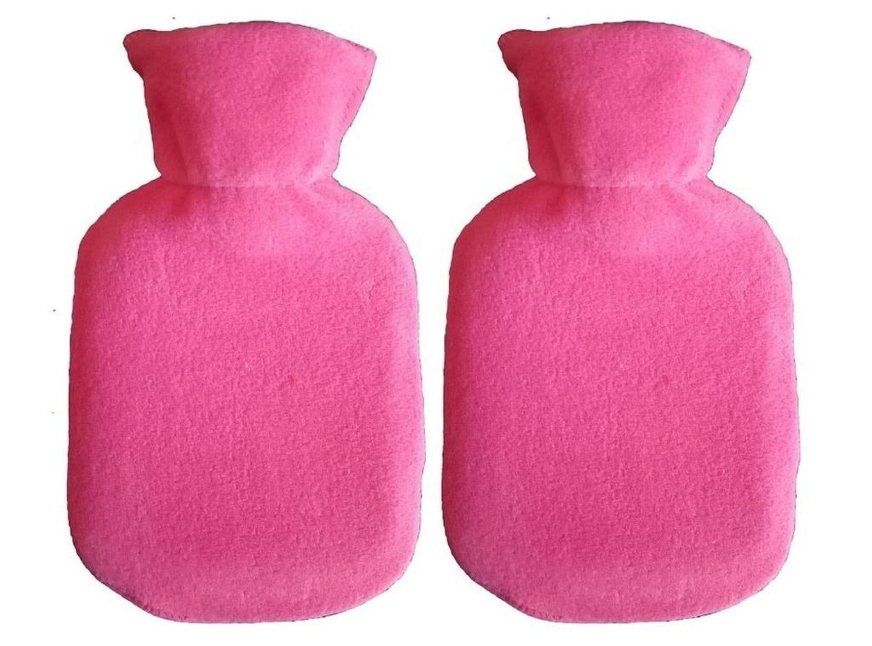 Sıcak Su Torbası 2 Adet,Koyu Pembe 23X15X2Cm 250 Ml