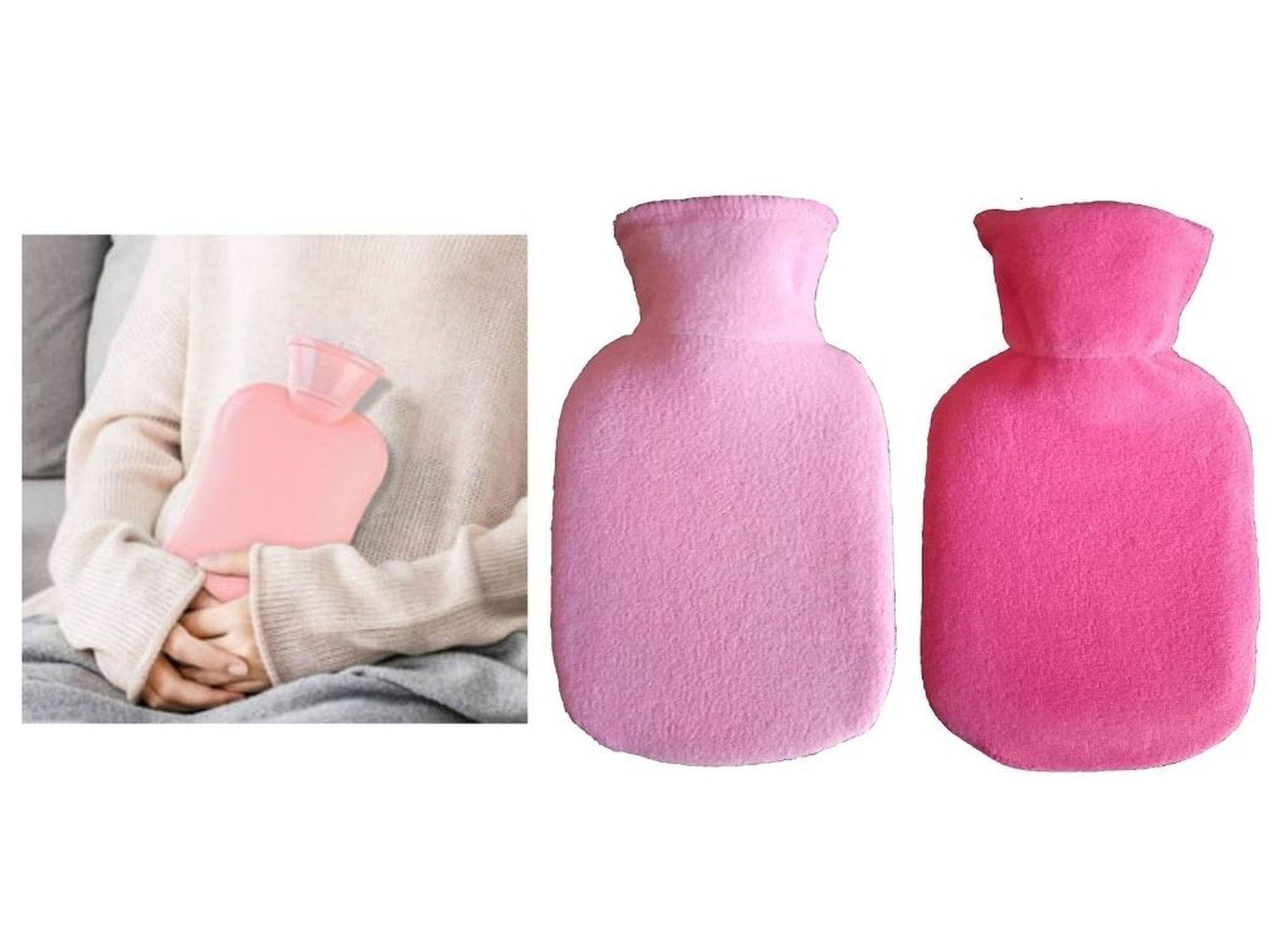 Sıcak Su Torbası 2 Adet,Pembe 23X15X2Cm 250 Ml