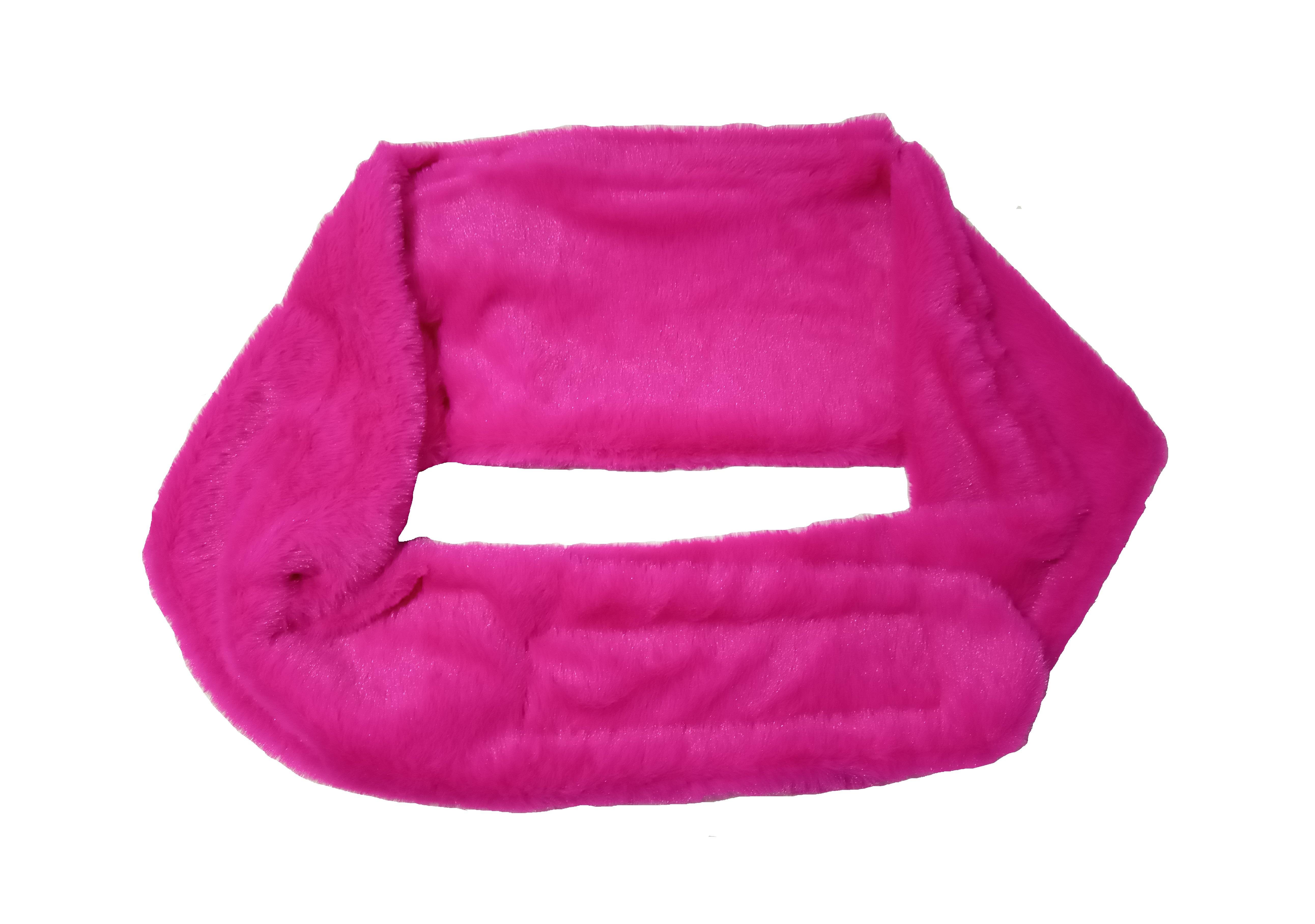 Sıcak Su Torbası Bel Ve Omuz İçin Kuşak Şeklinde Peluş Pembe Termofor 1500ml 160x22cm