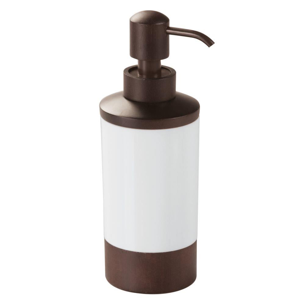 Sıvı Sabunluk Ahsap Tasarımlı Akrilik 7X7X21Cm 325Ml