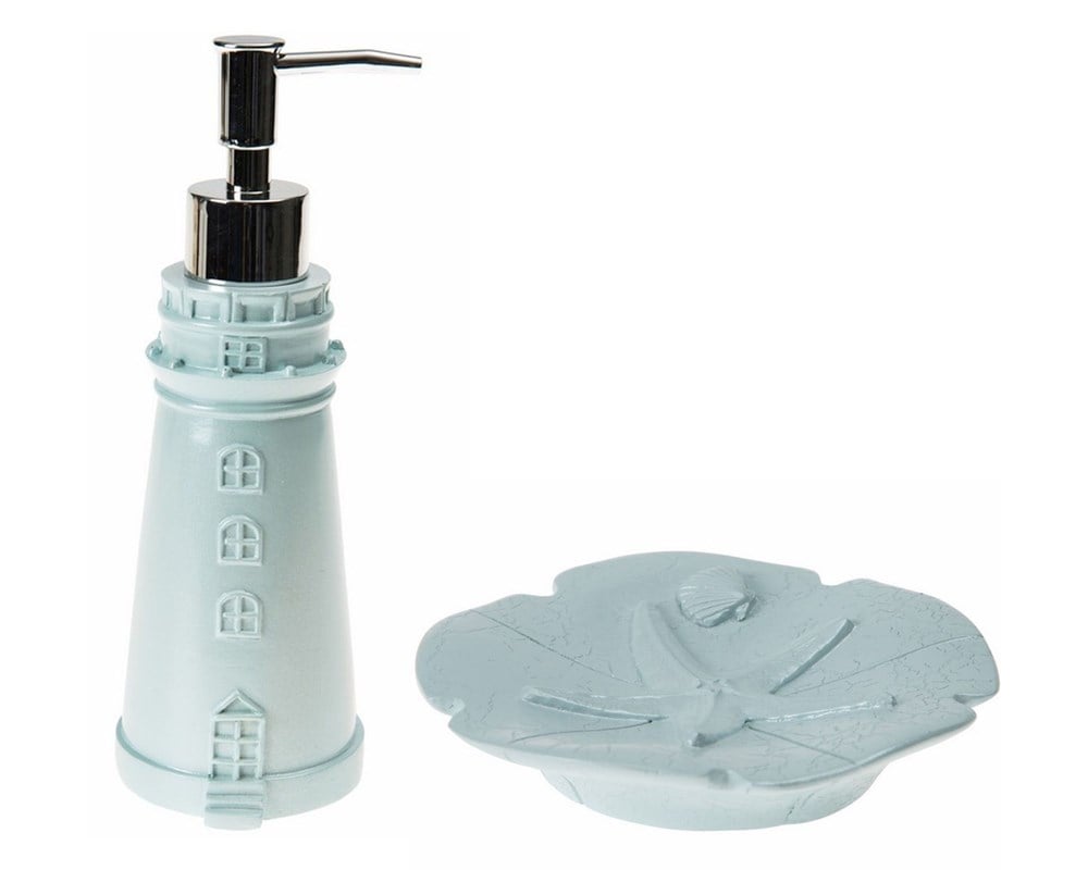 SIVI SABUNLUK VE SABUNLUK 2 Lİ BANYO SETİ,DENİZ FENERİ
