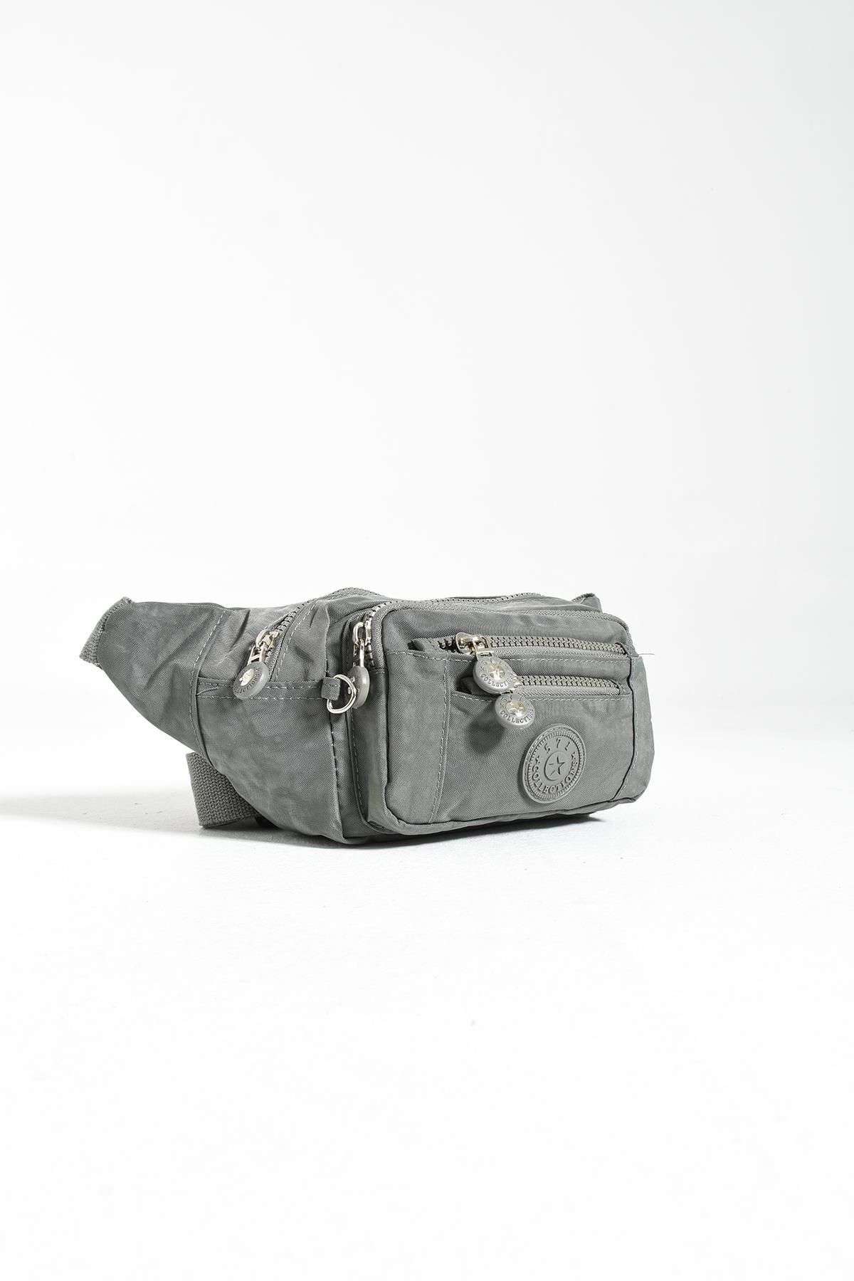 Çok Cepli Bel Çantası Unisex Gri (Model: 571-7F) 