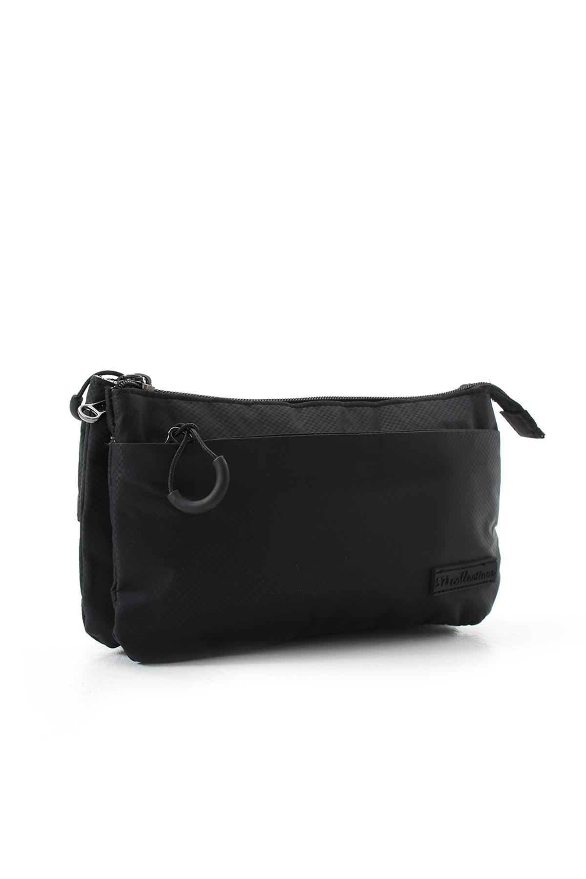 Çok Cepli Bel Çantası Unisex Siyah (Model: 571-13-9R)