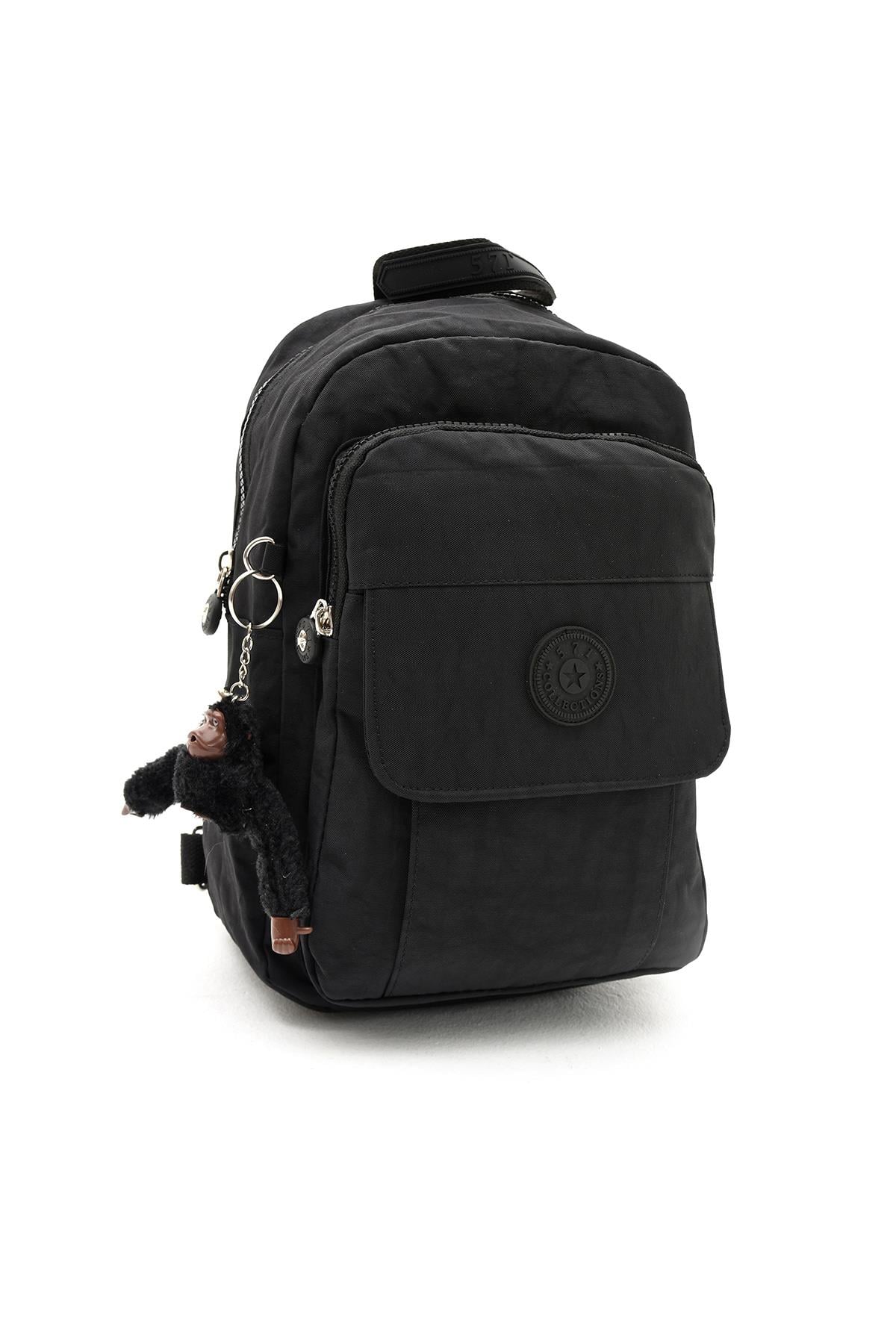 Hem Sırt Hem Göğüs Genç Spor Bodybag Çantası Siyah (Model: 571-8D) 