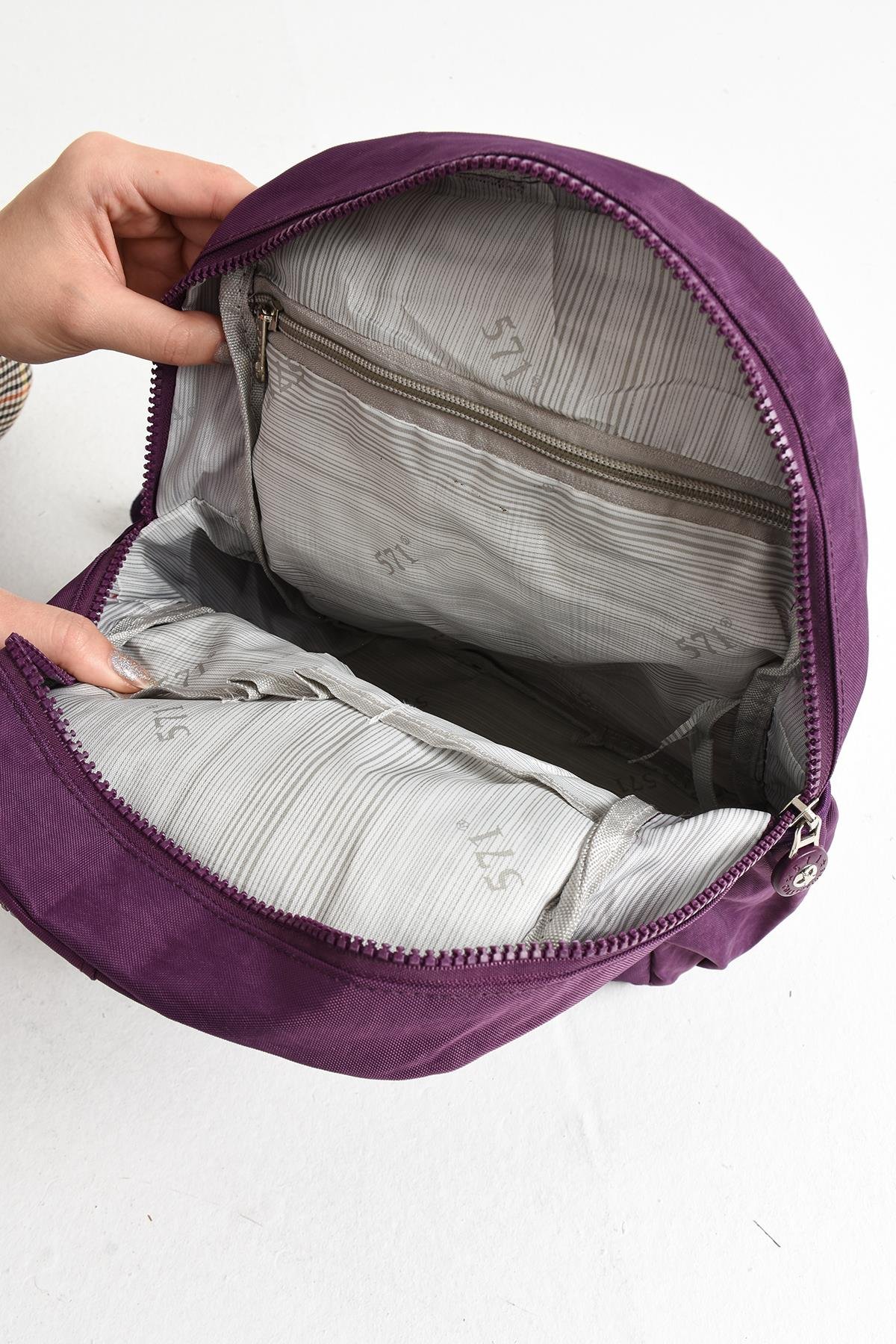 Hem Sırt Hem Göğüs Genç Spor Bodybag Çantası Mor (Model: 571-8C) 