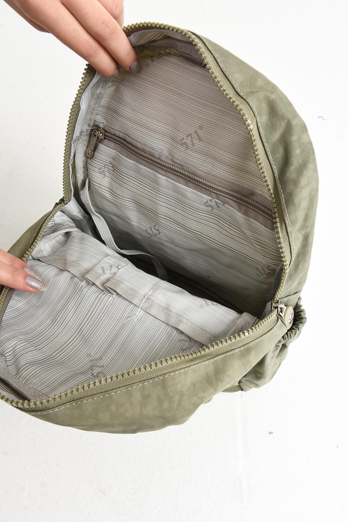 Hem Sırt Hem Göğüs Genç Spor Bodybag Çantası Vizon (Model: 571-8C) 