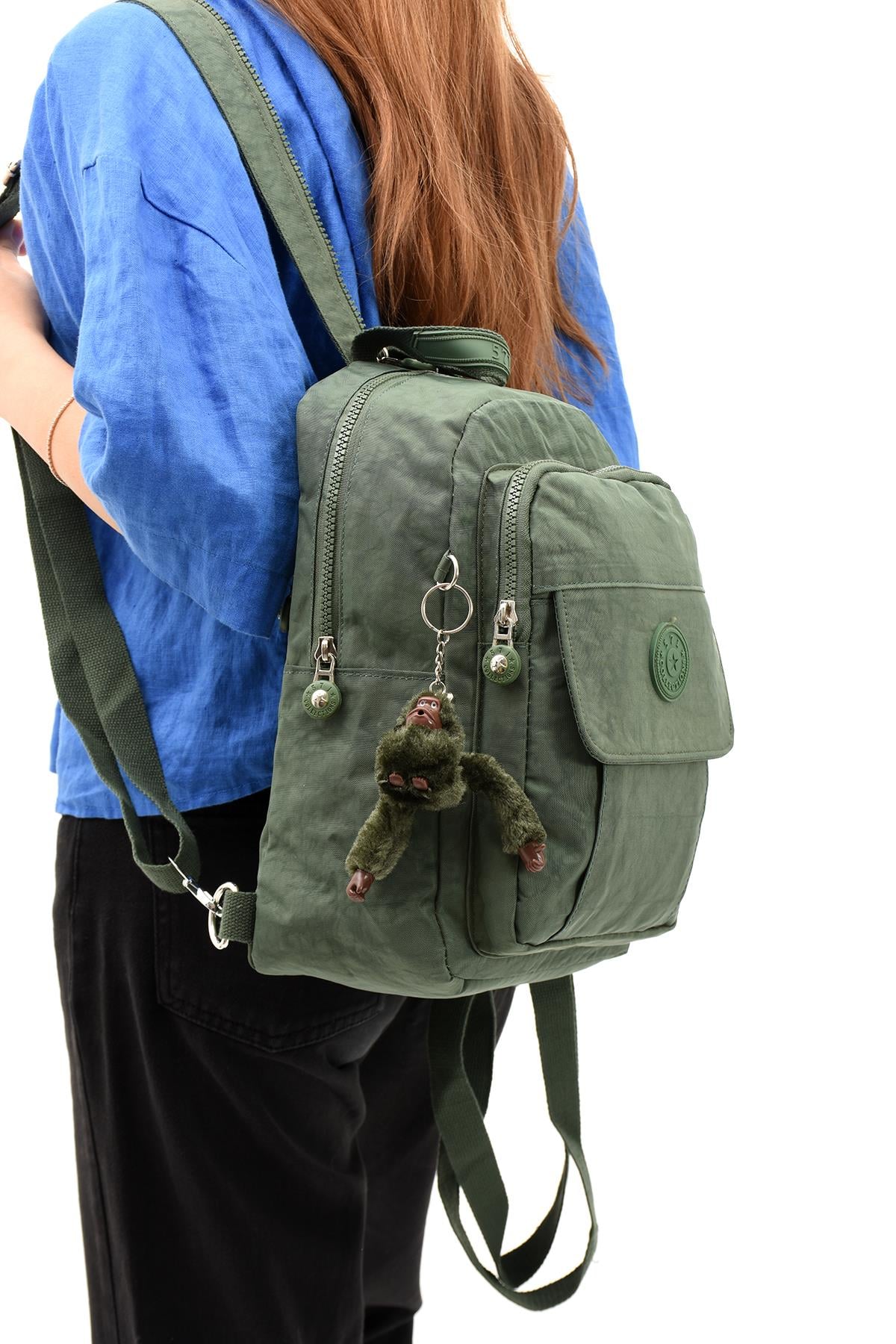 Hem Sırt Hem Göğüs Genç Spor Bodybag Çantası Yeşil (Model: 571-8D) 