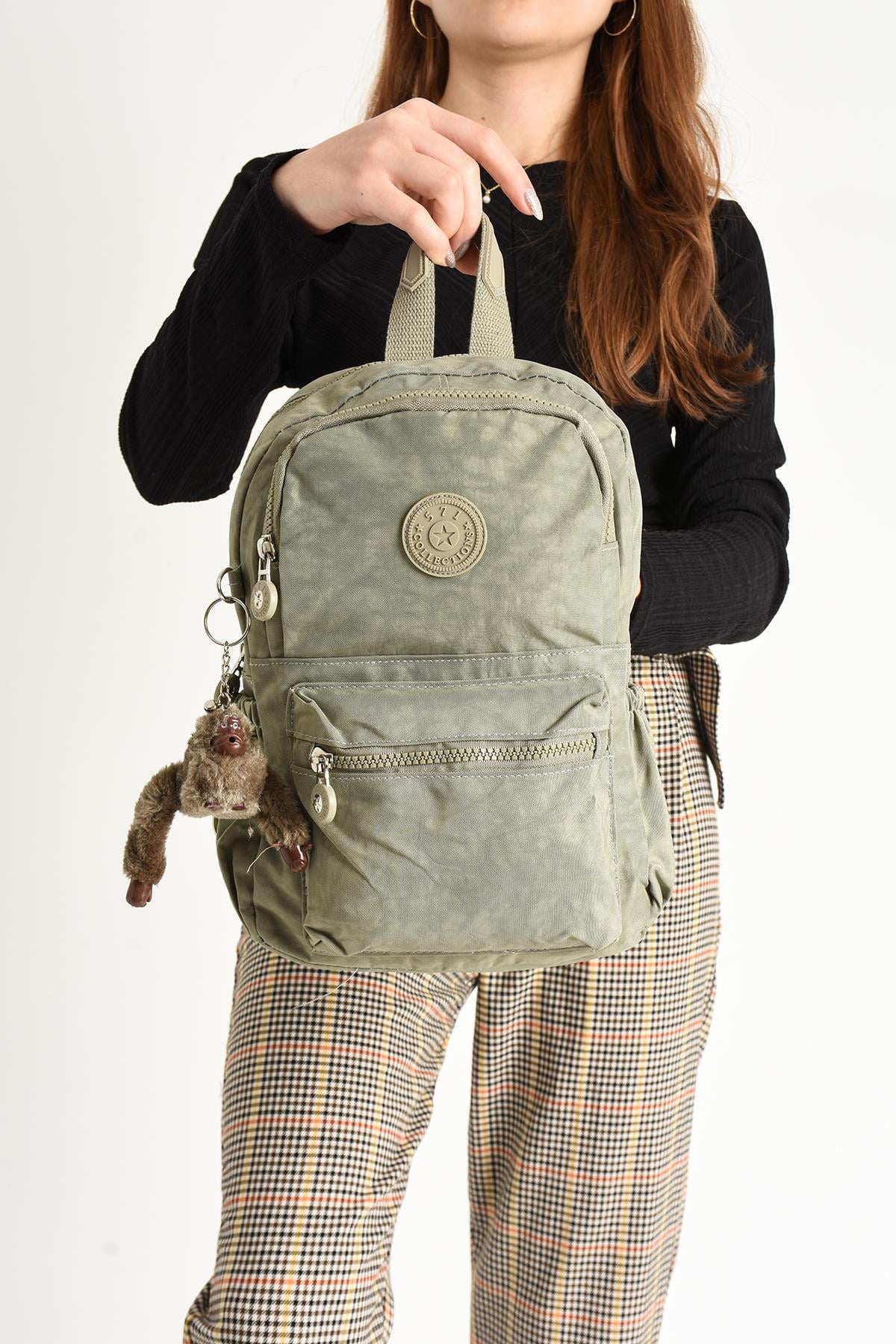 Hem Sırt Hem Göğüs Genç Spor Bodybag Çantası Vizon (Model: 571-8C) 