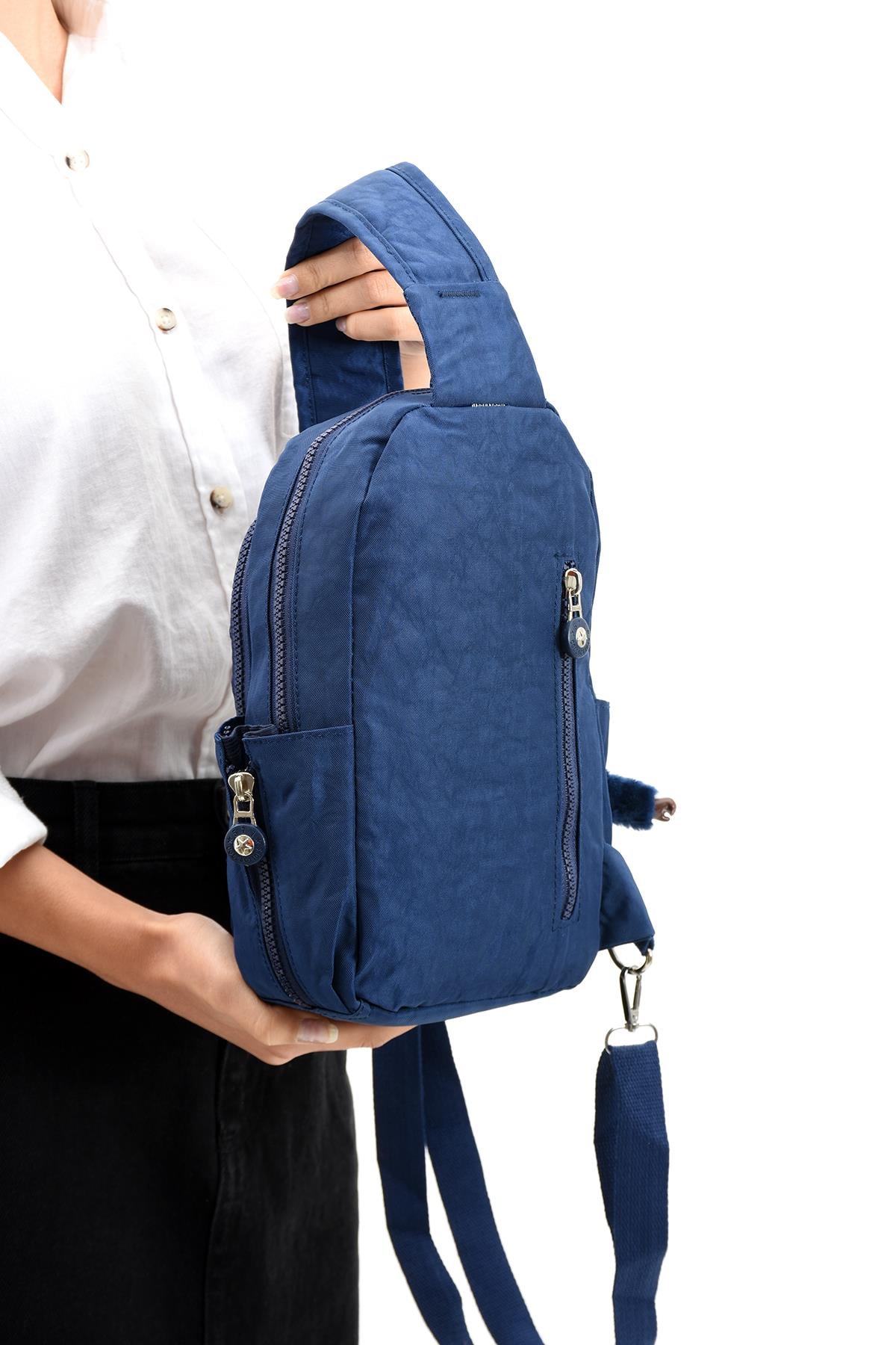 İki Bölmeli Bodybag Göğüs Omuz Çantası Unisex Laci (Model: 571-8B) 