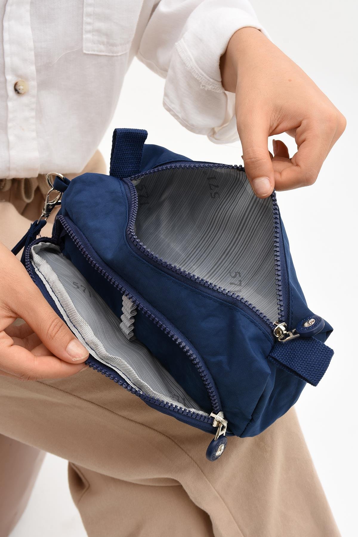 İki Bölmeli Kalemlik (Yıkanabilir ve Su Geçirmez, Makyaj Çantası ) Laci (Model: 571-15J)