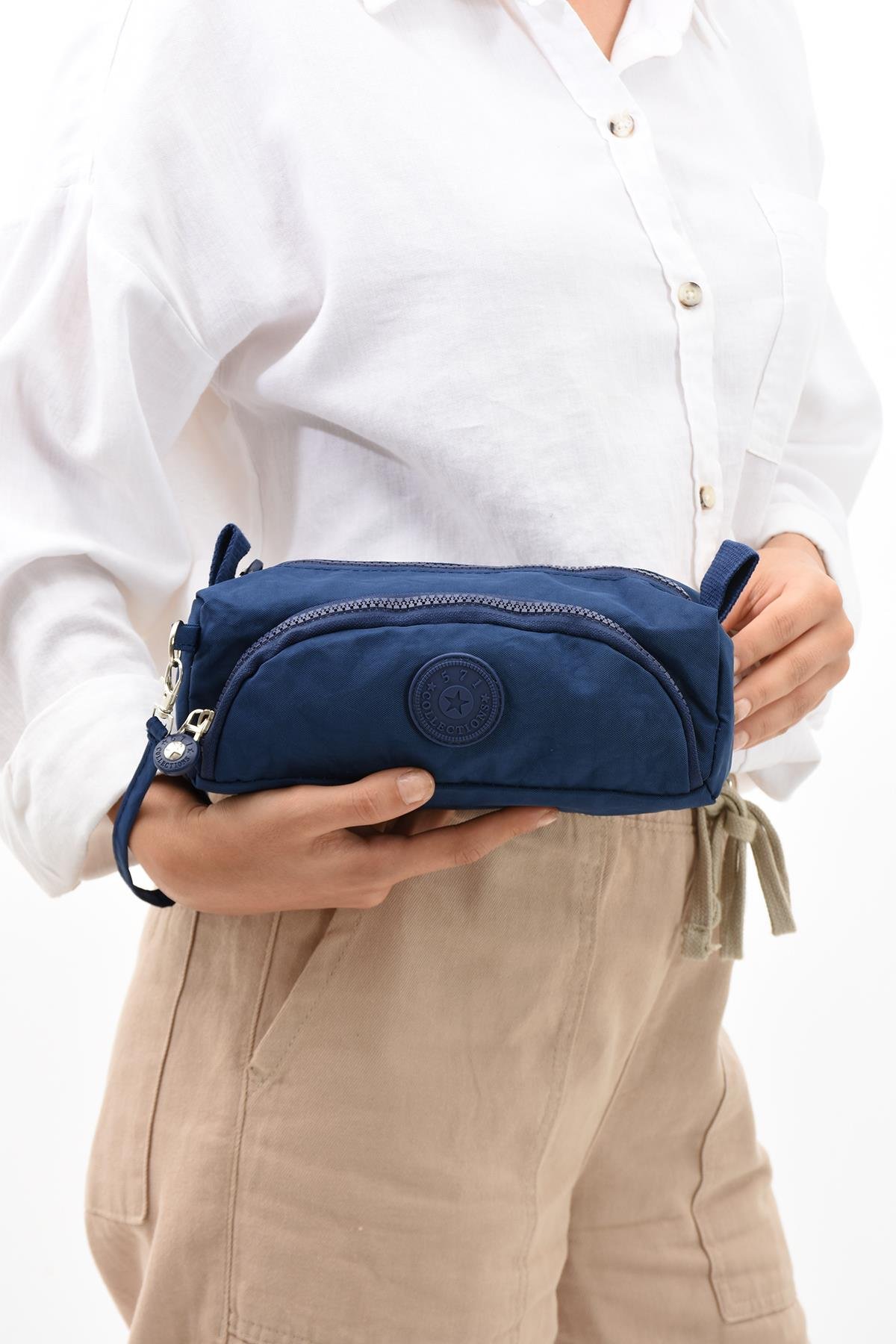 İki Bölmeli Kalemlik (Yıkanabilir ve Su Geçirmez, Makyaj Çantası ) Laci (Model: 571-15J)