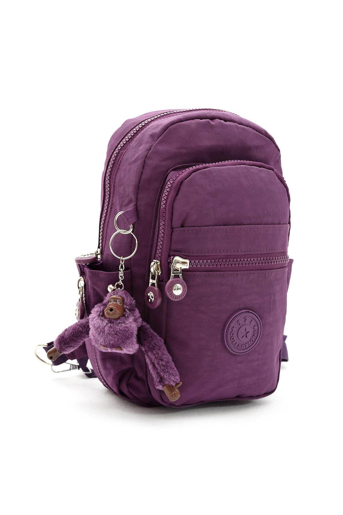 İki Bölmeli Unisex Göğüs (Bodybag) Çantası Mor (Model: 571-8B) 