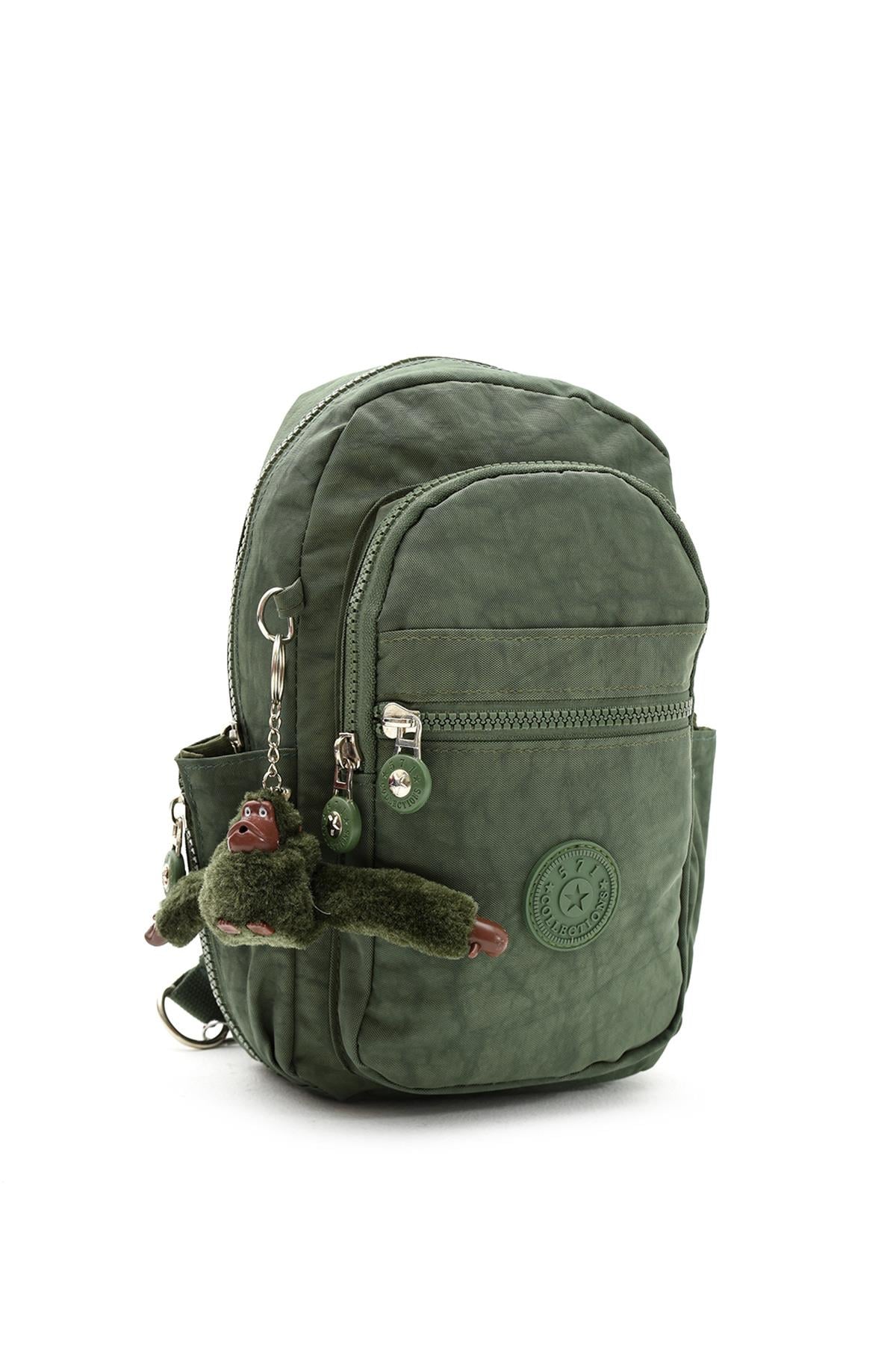 571-8Bİki Bölmeli Unisex Göğüs (Bodybag) Çantası Yeşil (Model: 571-8B) 