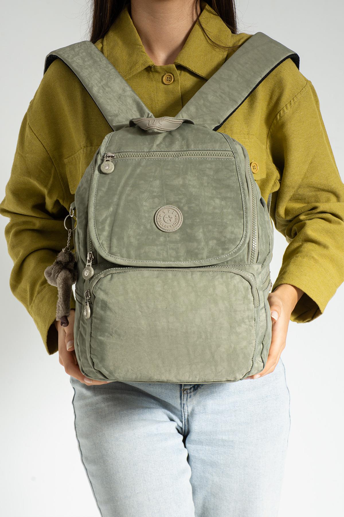 Orta Boy Ultra Hafif Kadın Sırt Çantası Vizon (Model: 571-3F)