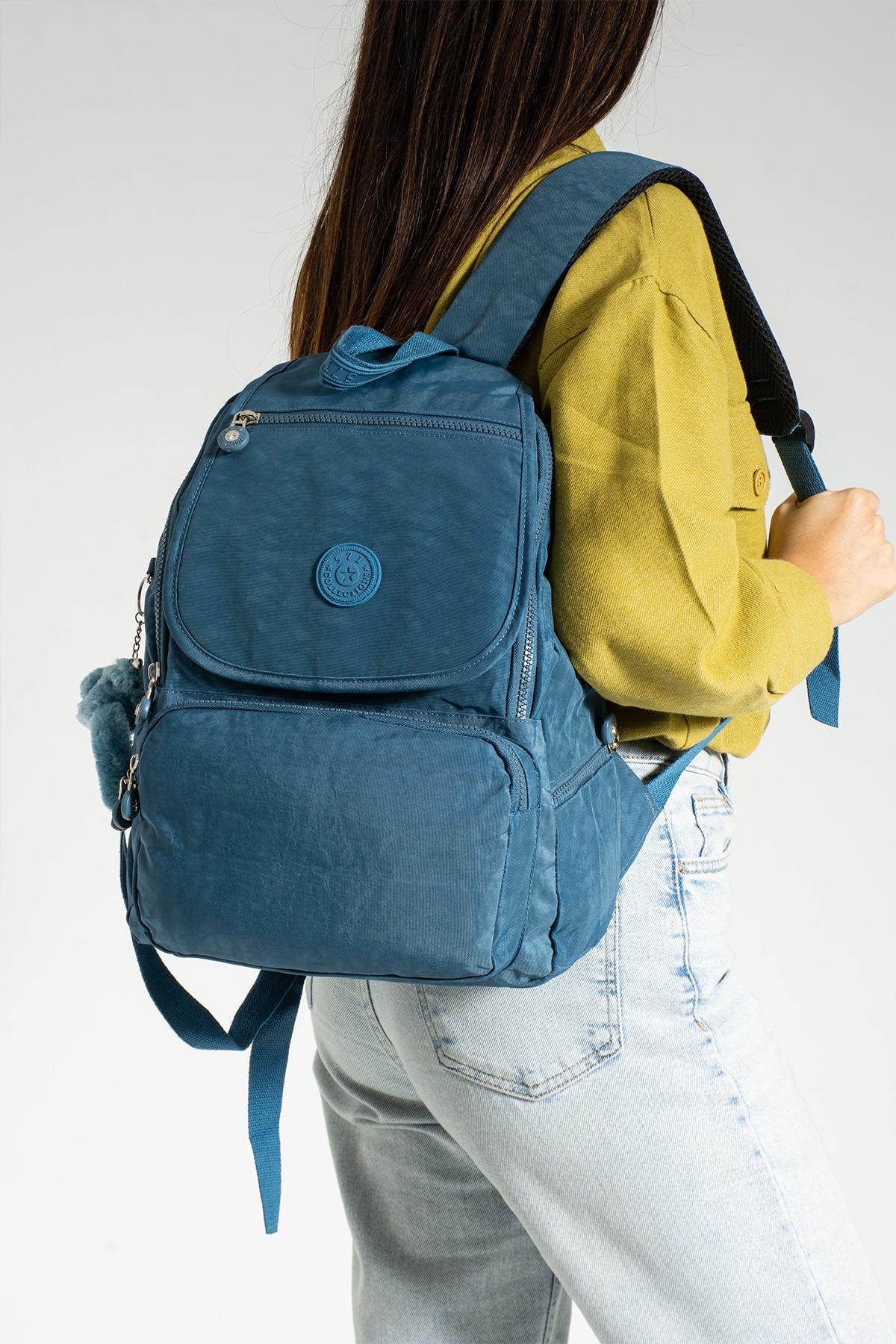 Orta Boy Ultra Hafif Kadın Sırt Çantası Unisex Mavi (Model: 571-3F)