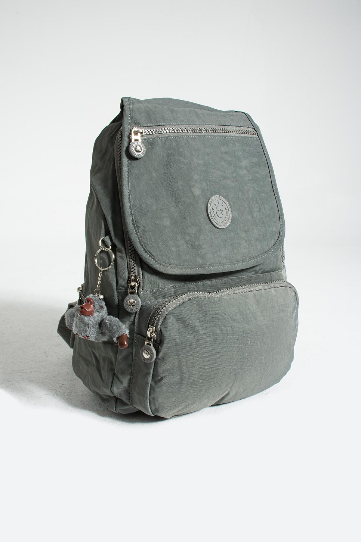 Orta Boy Ultra Hafif Kadın Sırt Çantası Unisex Gri (Model: 571-3F)