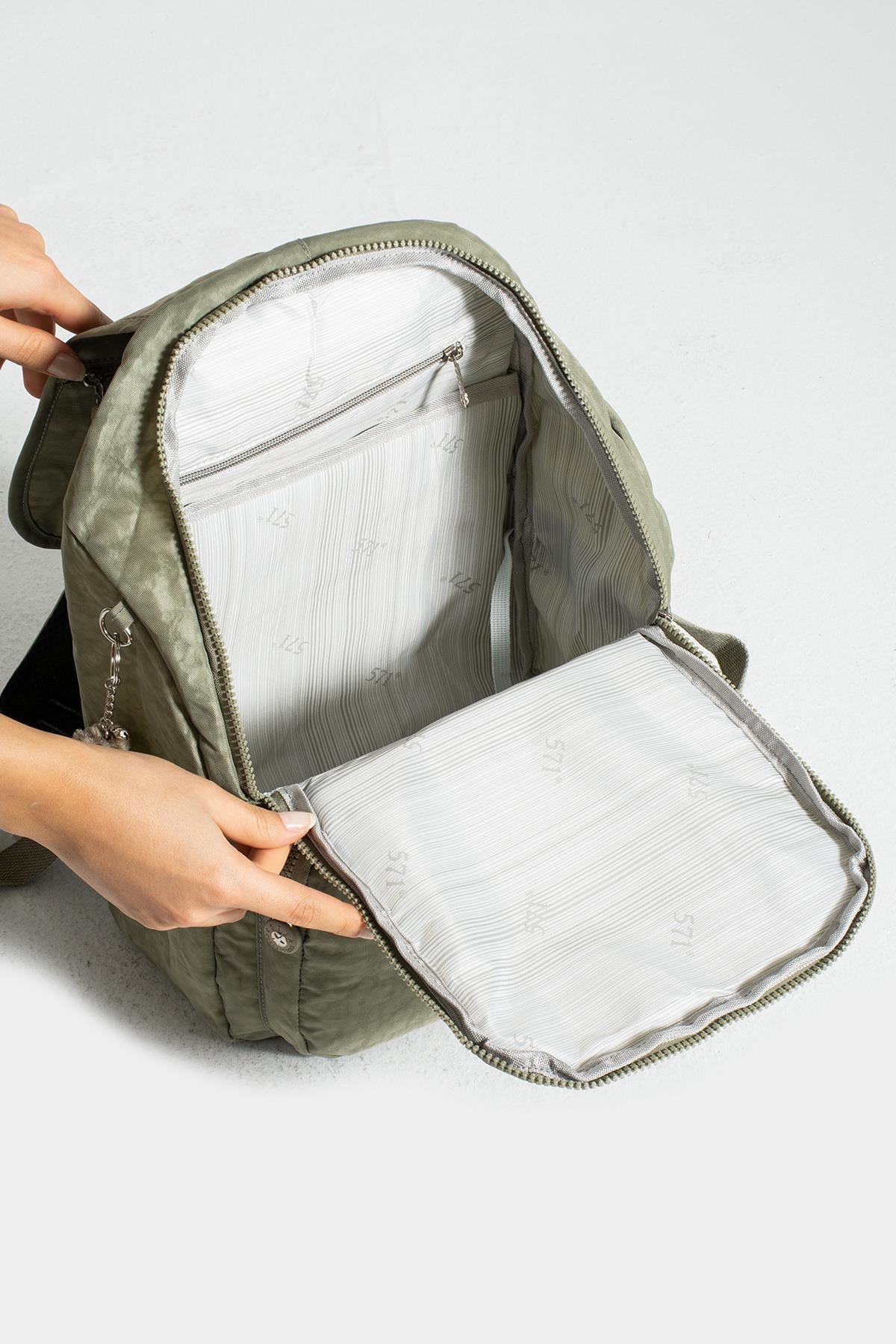 Orta Boy Ultra Hafif Kadın Sırt Çantası Vizon (Model: 571-3F)