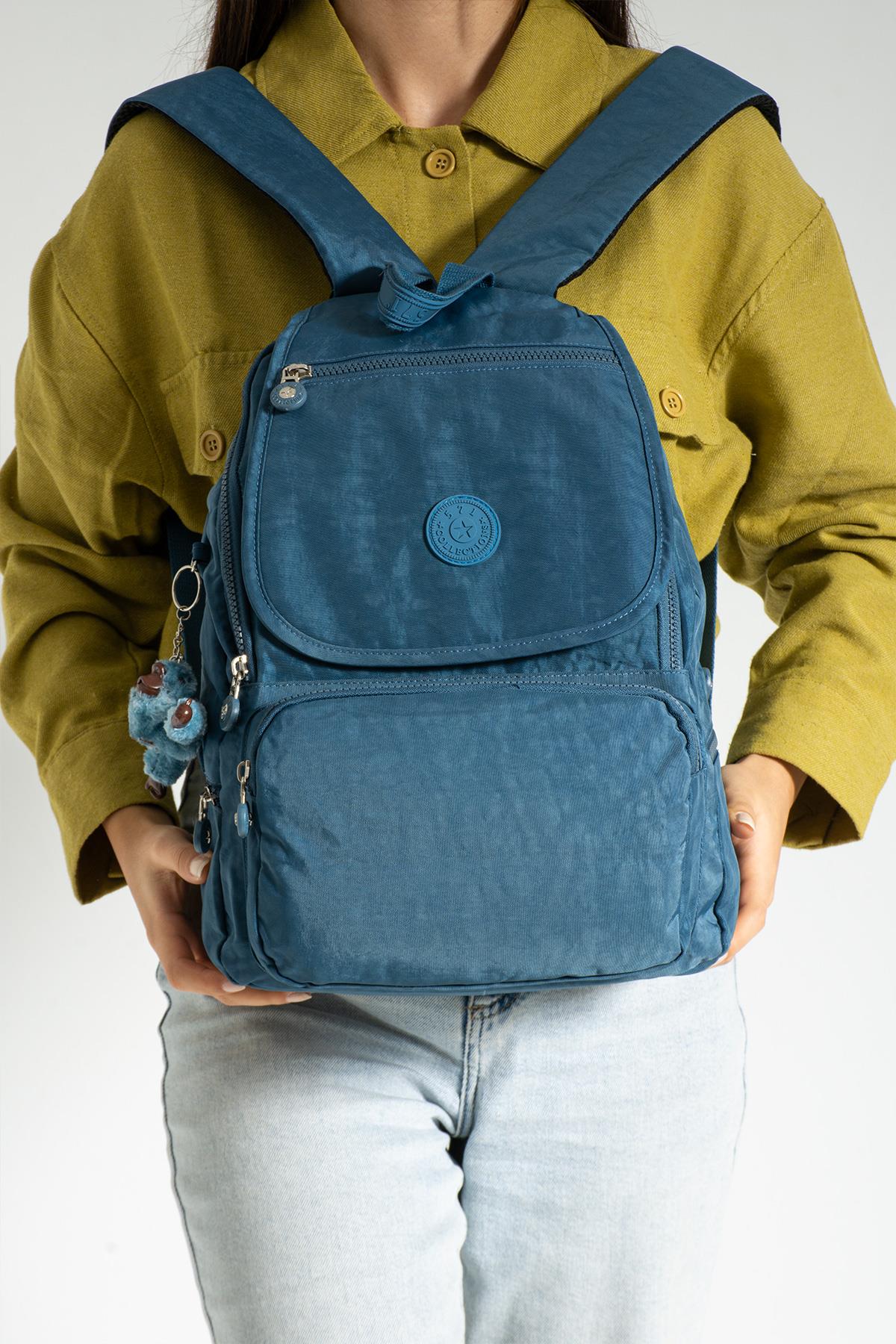 Orta Boy Ultra Hafif Kadın Sırt Çantası Unisex Mavi (Model: 571-3F)