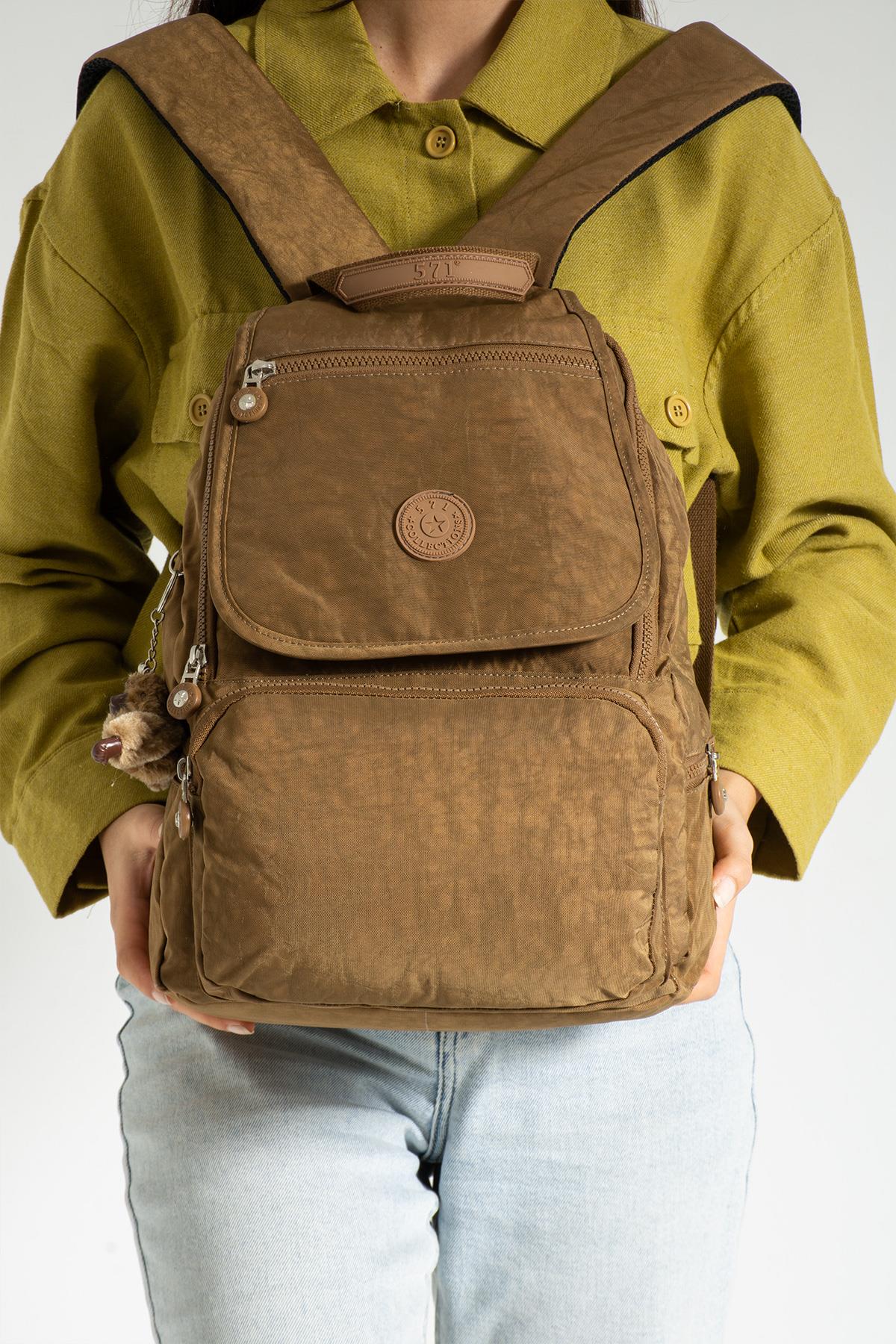 Orta Boy Ultra Hafif Sırt Çantası Taba (Model: 571-3F)