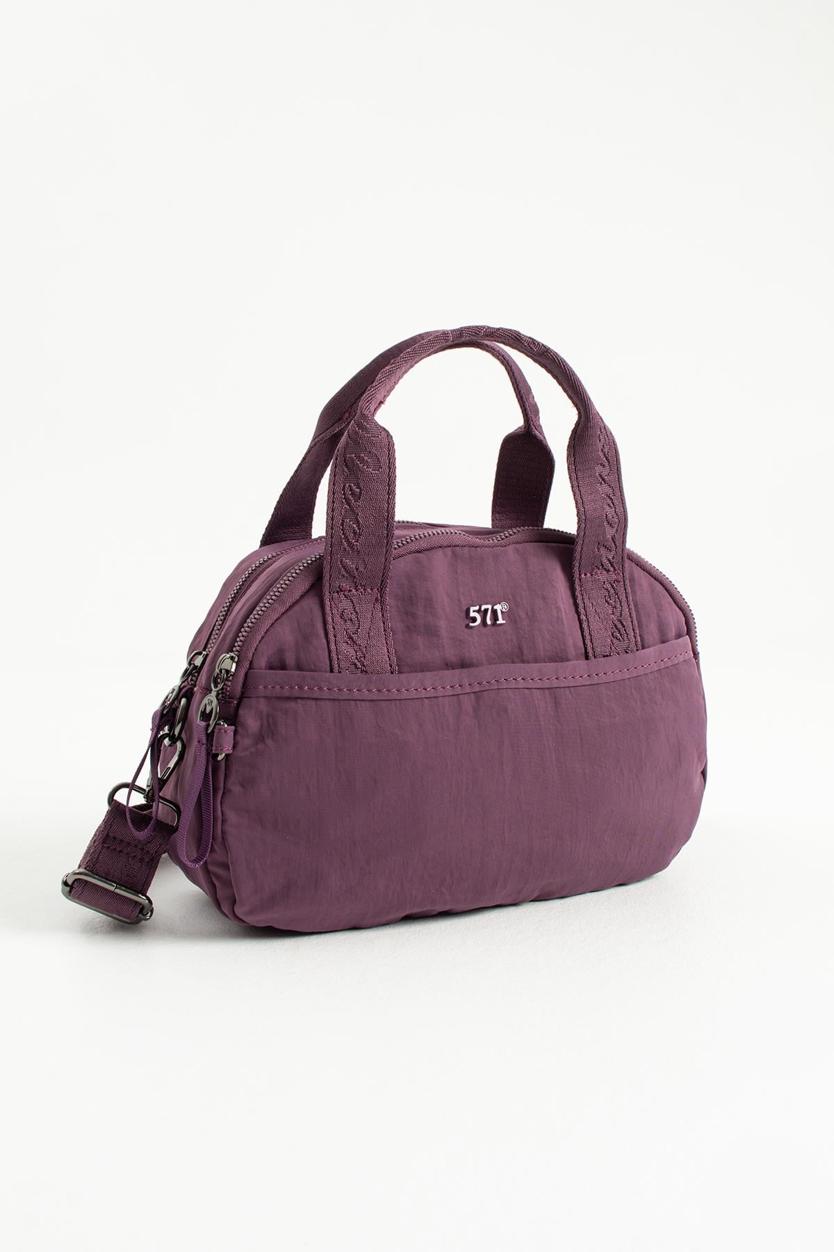 571-13-14HPolyamid Kumaş Omuz Kol Çantası Mor Model: (571-13-14H)