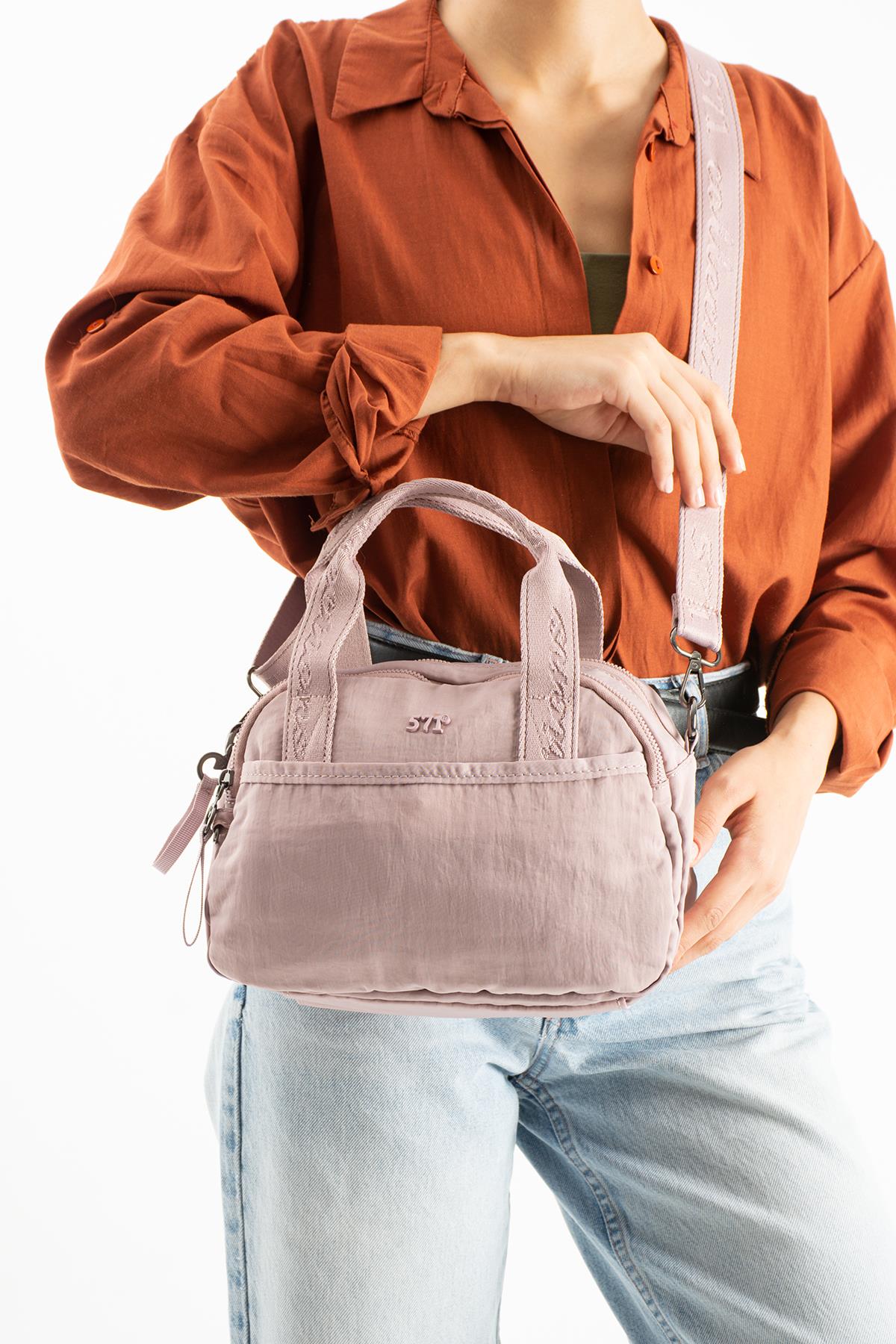 571-13-14HPolyamid Kumaş Omuz Kol Çantası Pembe Model: (571-13-14H)