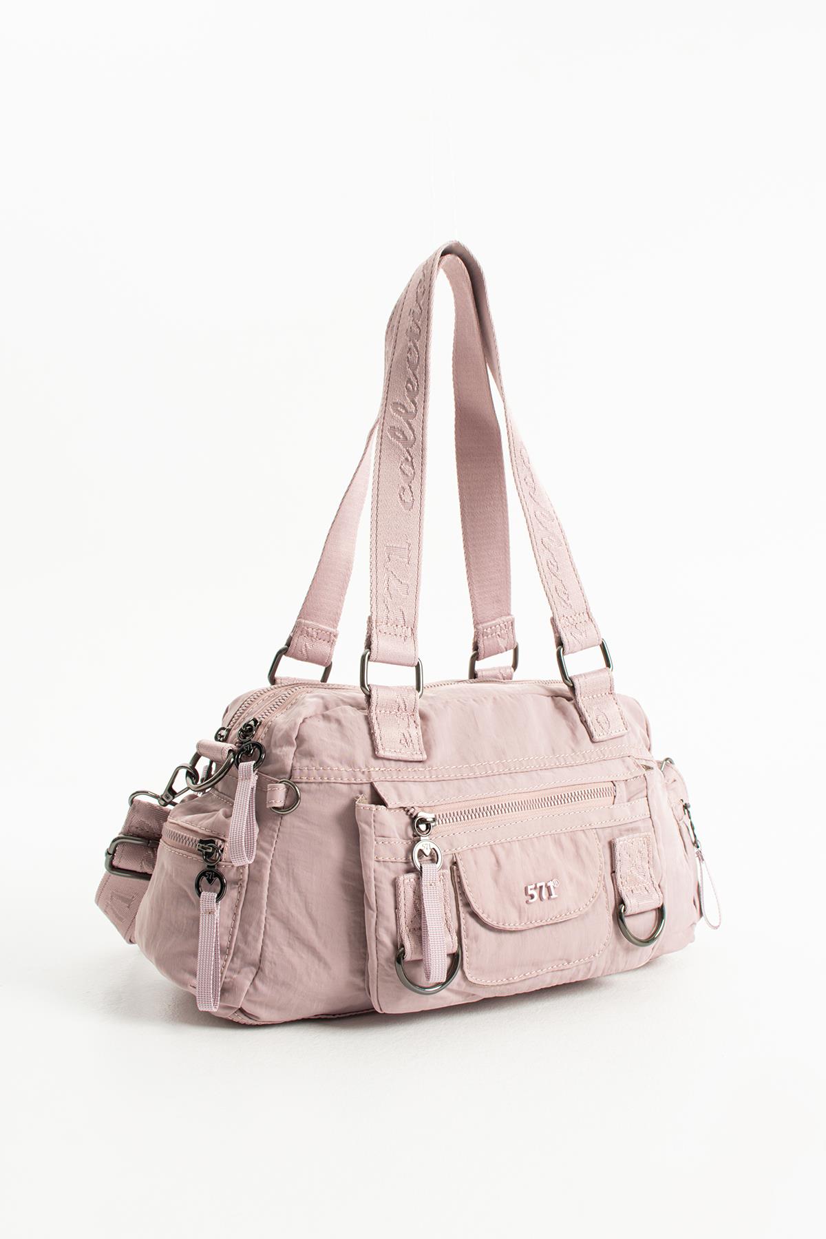 571-13-14KPolyamid Kumaş Omuz ve Kol Çantası Pembe Model: (571-13-14K)