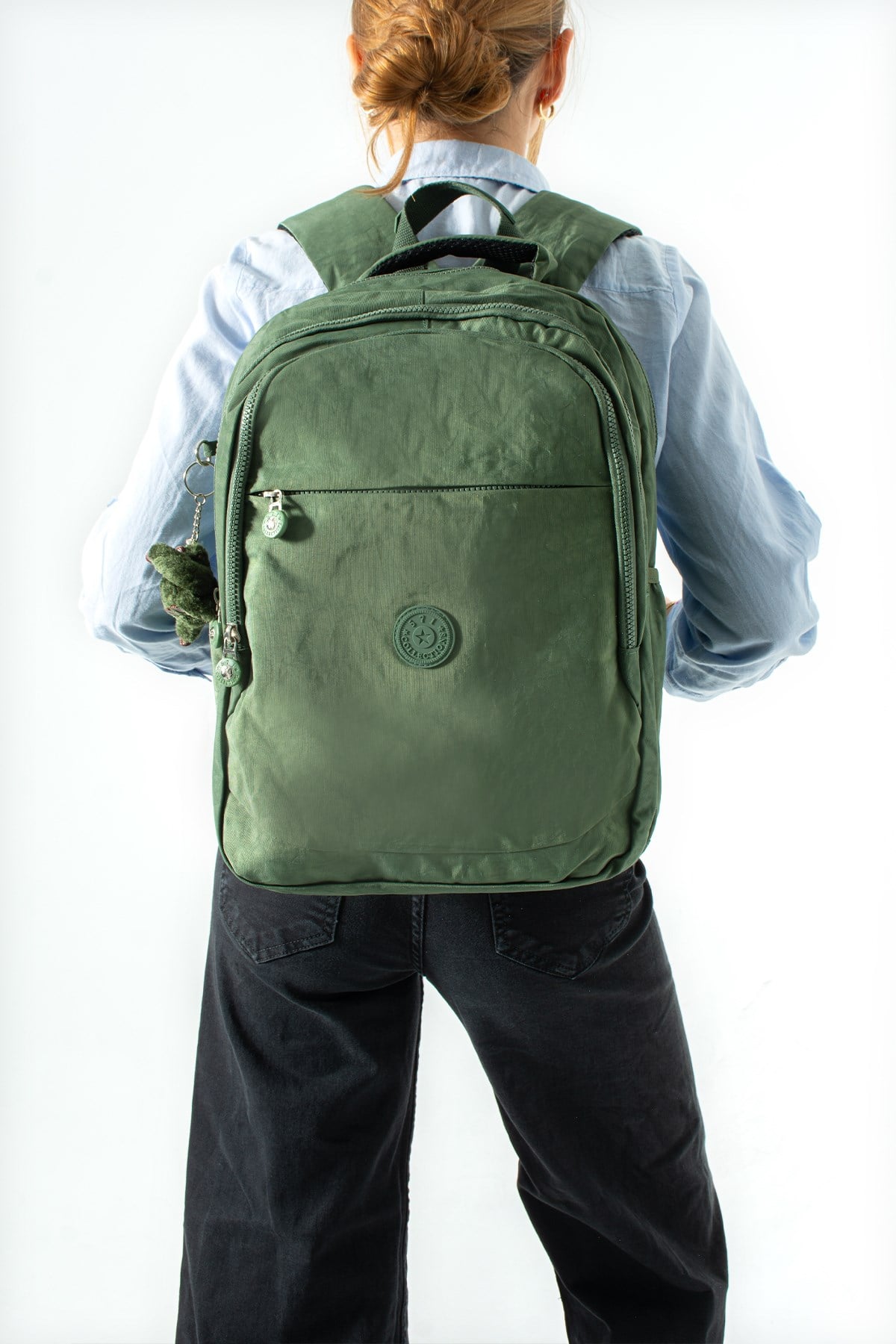 571-3KUltra Hafif Çok Cepli Orta Boy Sırt Çantası Yeşil Model: (571-3K)