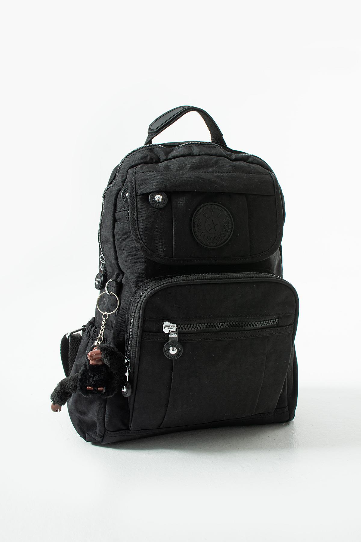 571-4IUltra Hafif Çok Cepli Orta Boy Sırt Çantası Unisex Siyah (Model: 571-4I)
