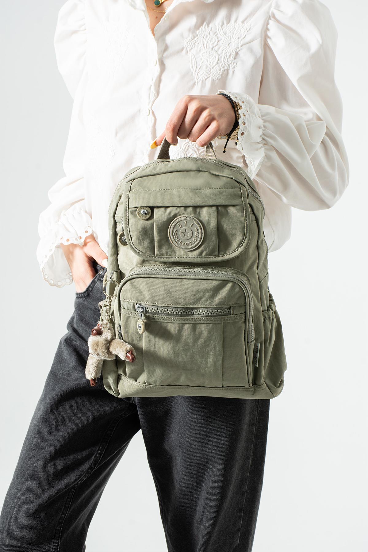 571-4IUltra Hafif Çok Cepli Orta Boy Sırt Çantası Unisex Vizon (Model: 571-4I)