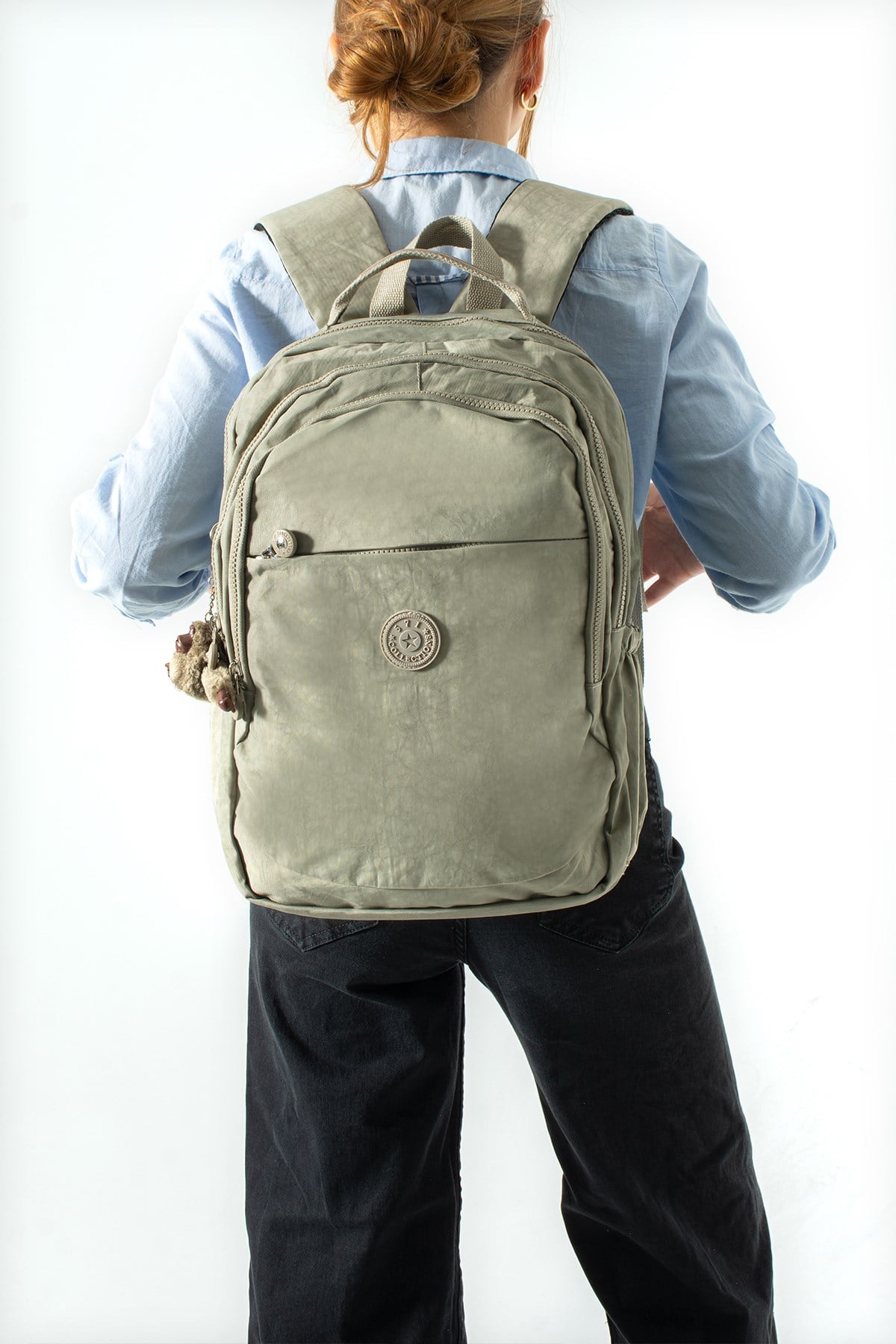 571-3KUltra Hafif Çok Cepli Orta Boy Sırt Çantası Vizon Model: (571-3K)