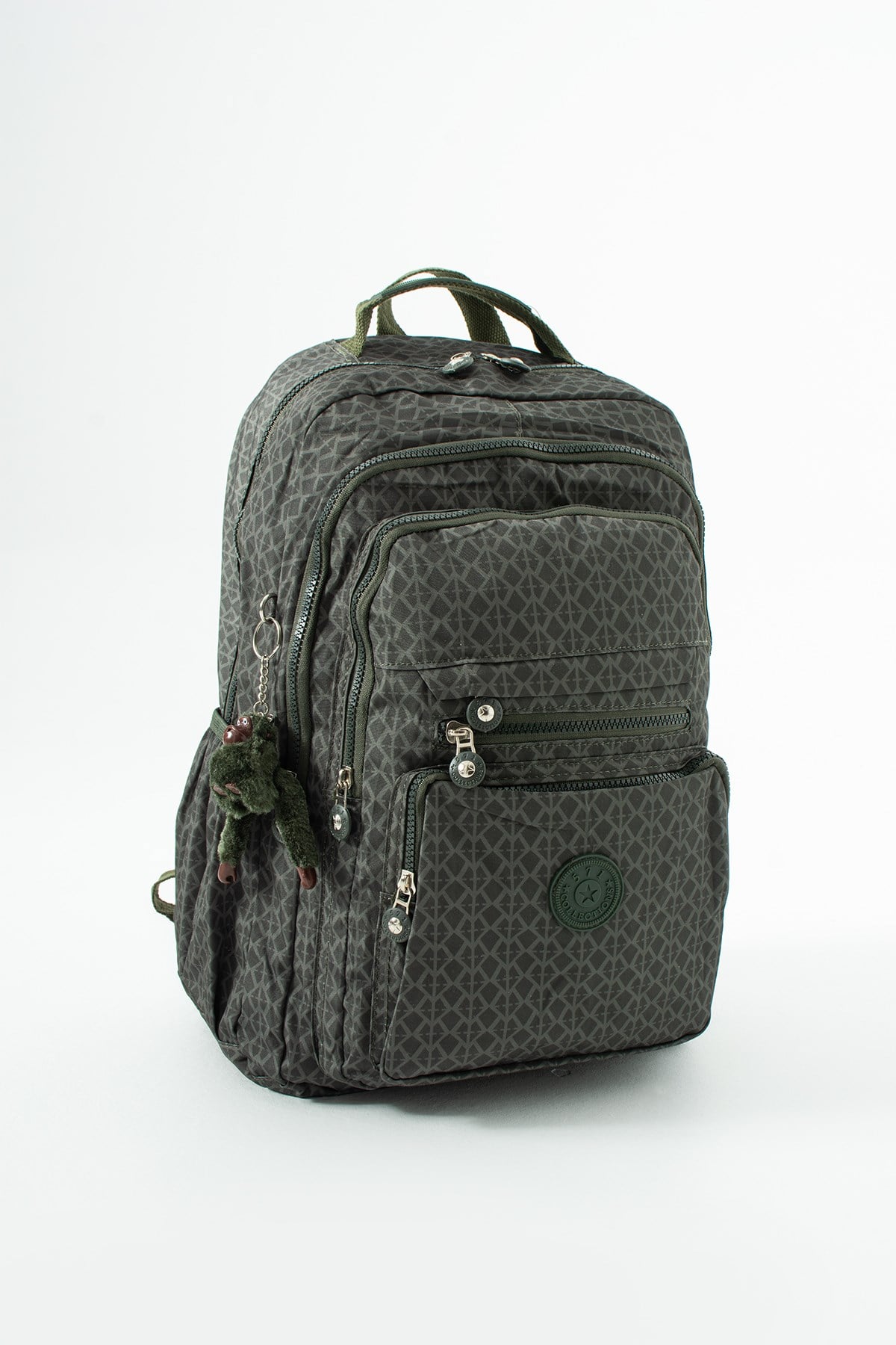 571-2FUltra Hafif Çok Cepli Su Geçirmez Sırt Çantası Unisex Desenli Yeşil (Model: 571-2F)