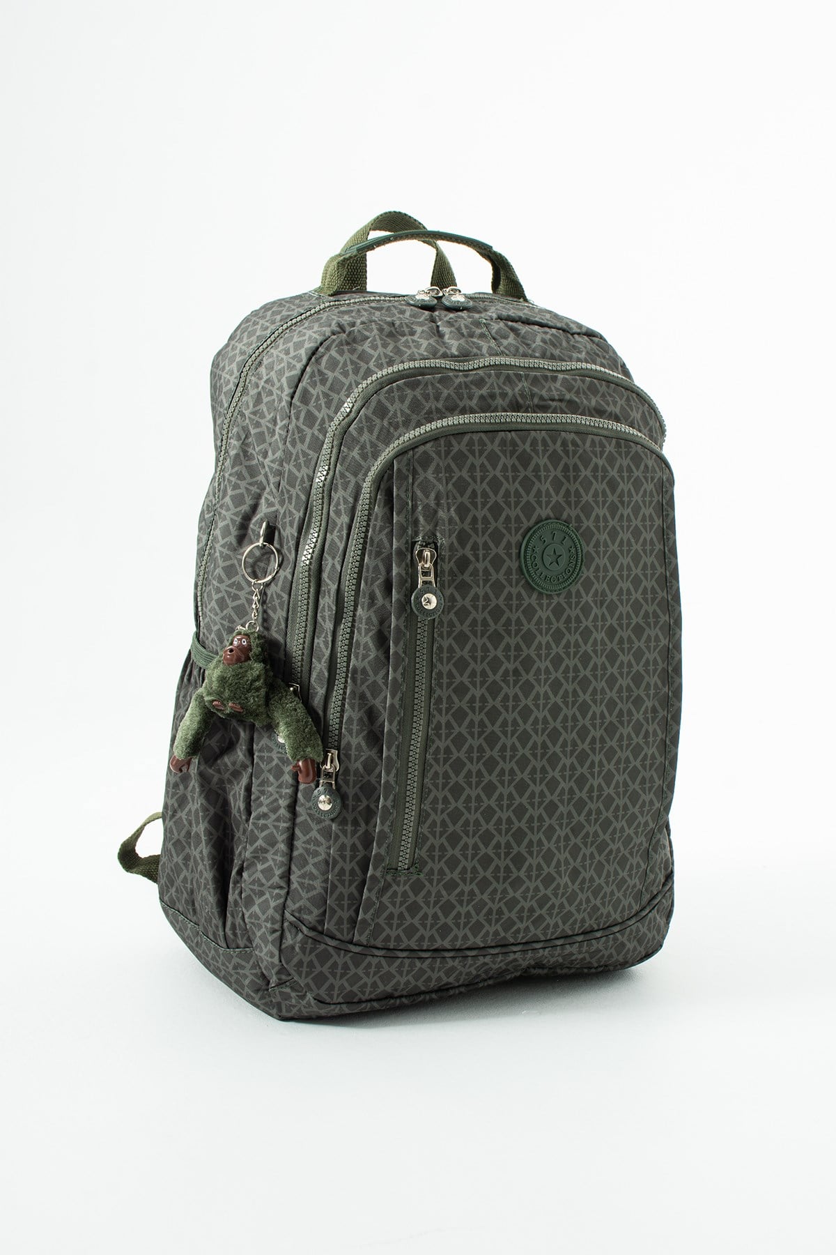 571-1DUltra Hafif Çok Cepli Su Geçirmez Sırt Çantası Unisex Desenli Yeşil (Model: 571-1D)