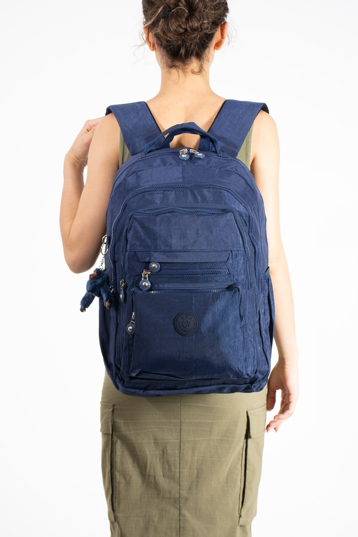 571-2FUltra Hafif Çok Cepli Su Geçirmez Sırt Çantası Unisex Lacivert (Model: 571-2F)
