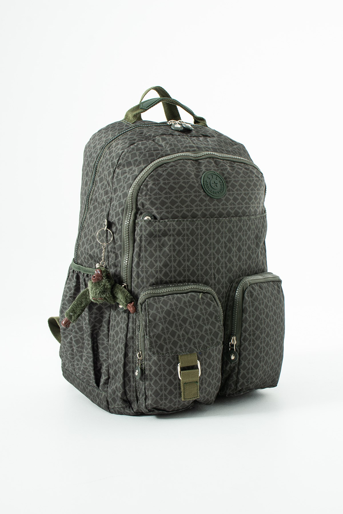 571-1AUltra Hafif Çok Cepli Su Geçirmez Sırt Çantası Unisex Desenli Yeşil (Model: 571-1A)