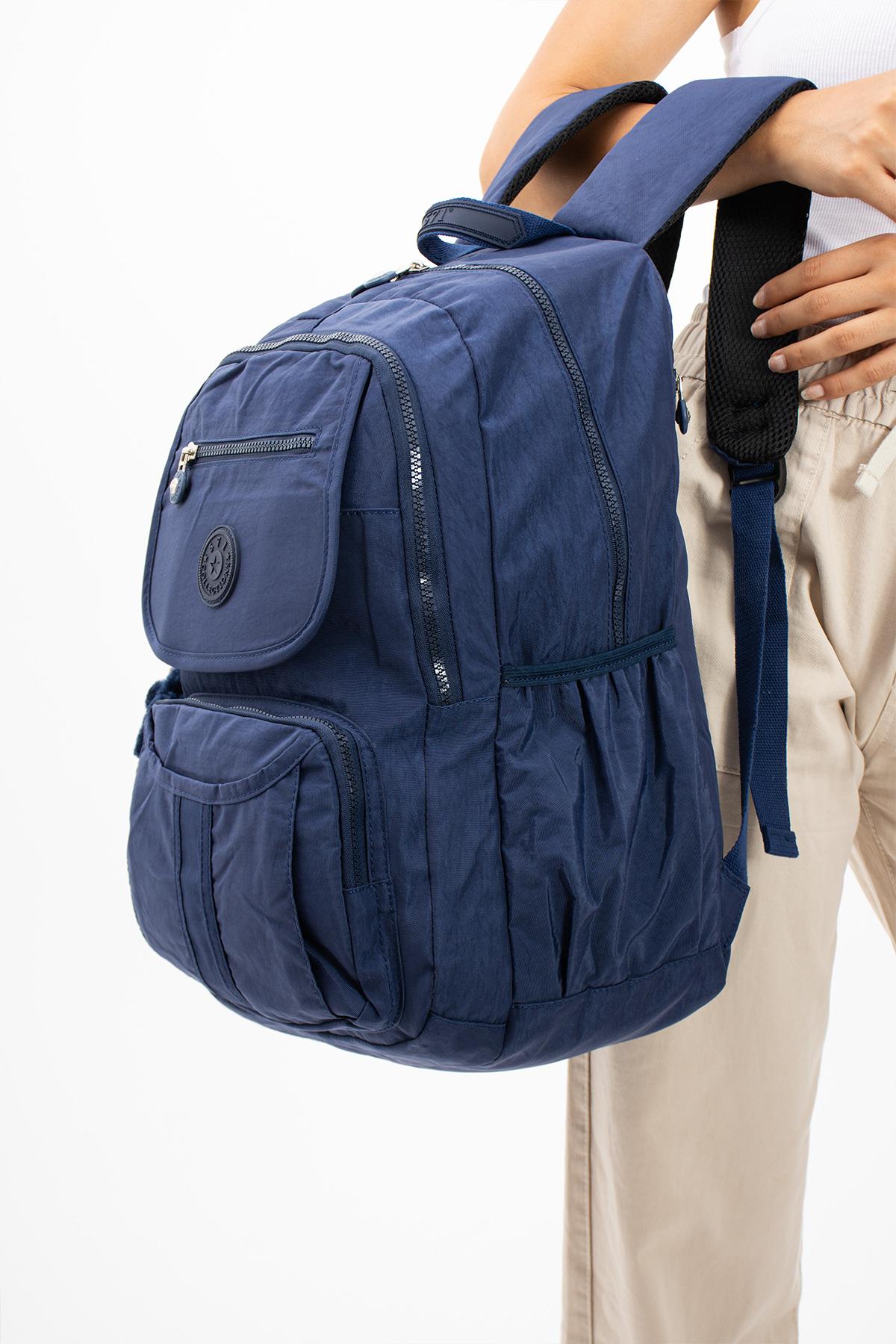 Ultra Hafif Çok Cepli Su Geçirmez Sırt Çantası Unisex Laci (Model: 571-2E) 