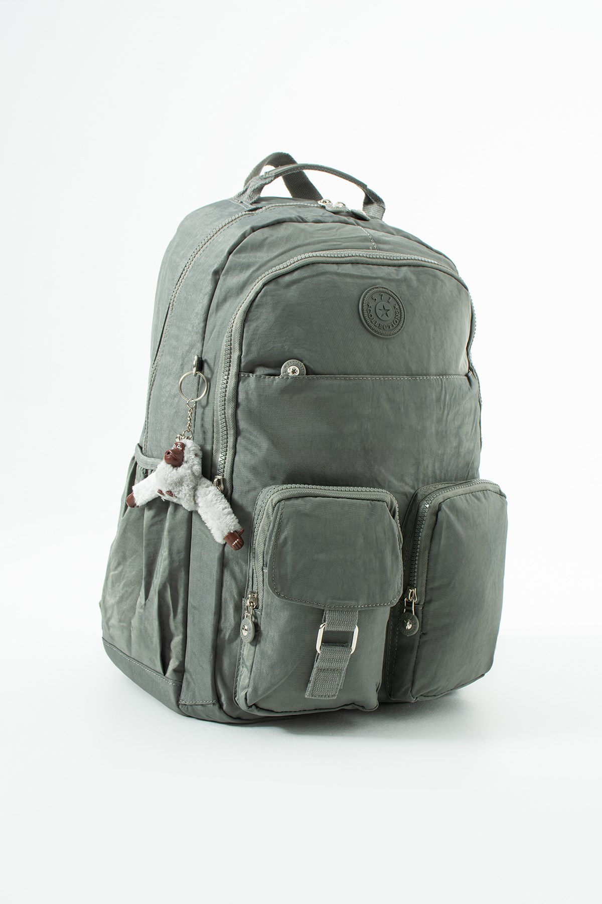 571-1AUltra Hafif Çok Cepli Su Geçirmez Sırt Çantası Unisex Gri (Model: 571-1A)