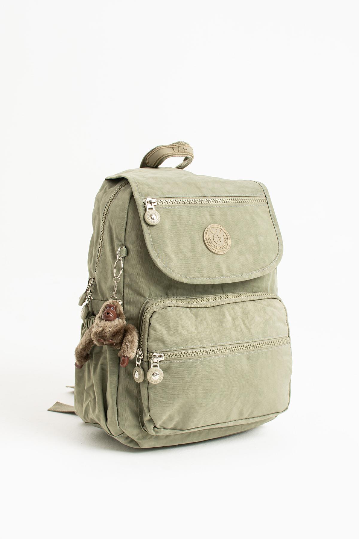 Ultra Hafif Orta Boy Sırt Çantası Çok Cepli Vizon (Model: 571-3J)