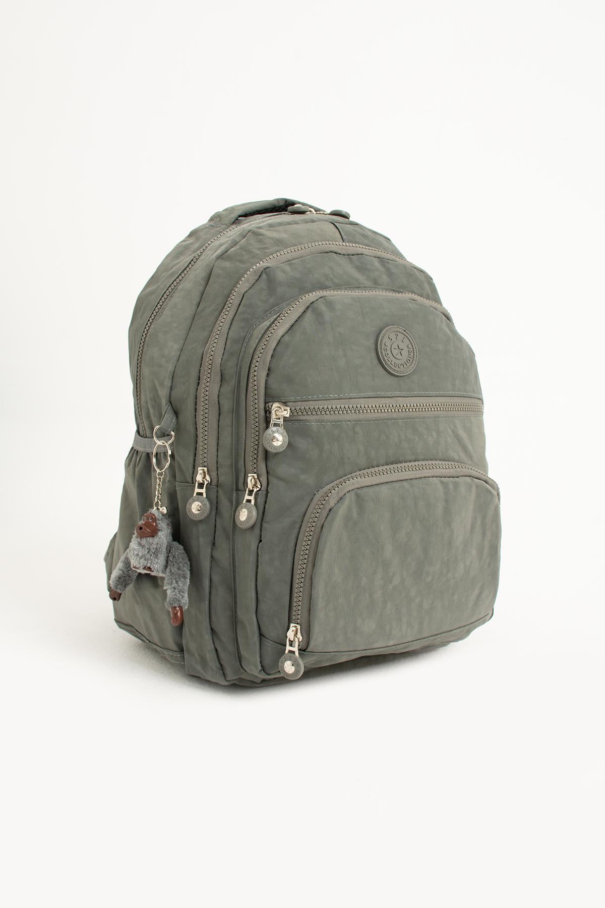 Ultra Hafif Orta Boy Sırt Çantası Unisex Gri (Model: 571-3C) 