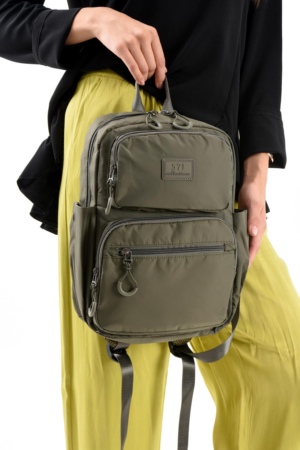 571-13-9DUltra Hafif Şik ve Su Geçirmez Orta Boy Sırt Çantası Haki Yeşil Model: (571-13-9D)