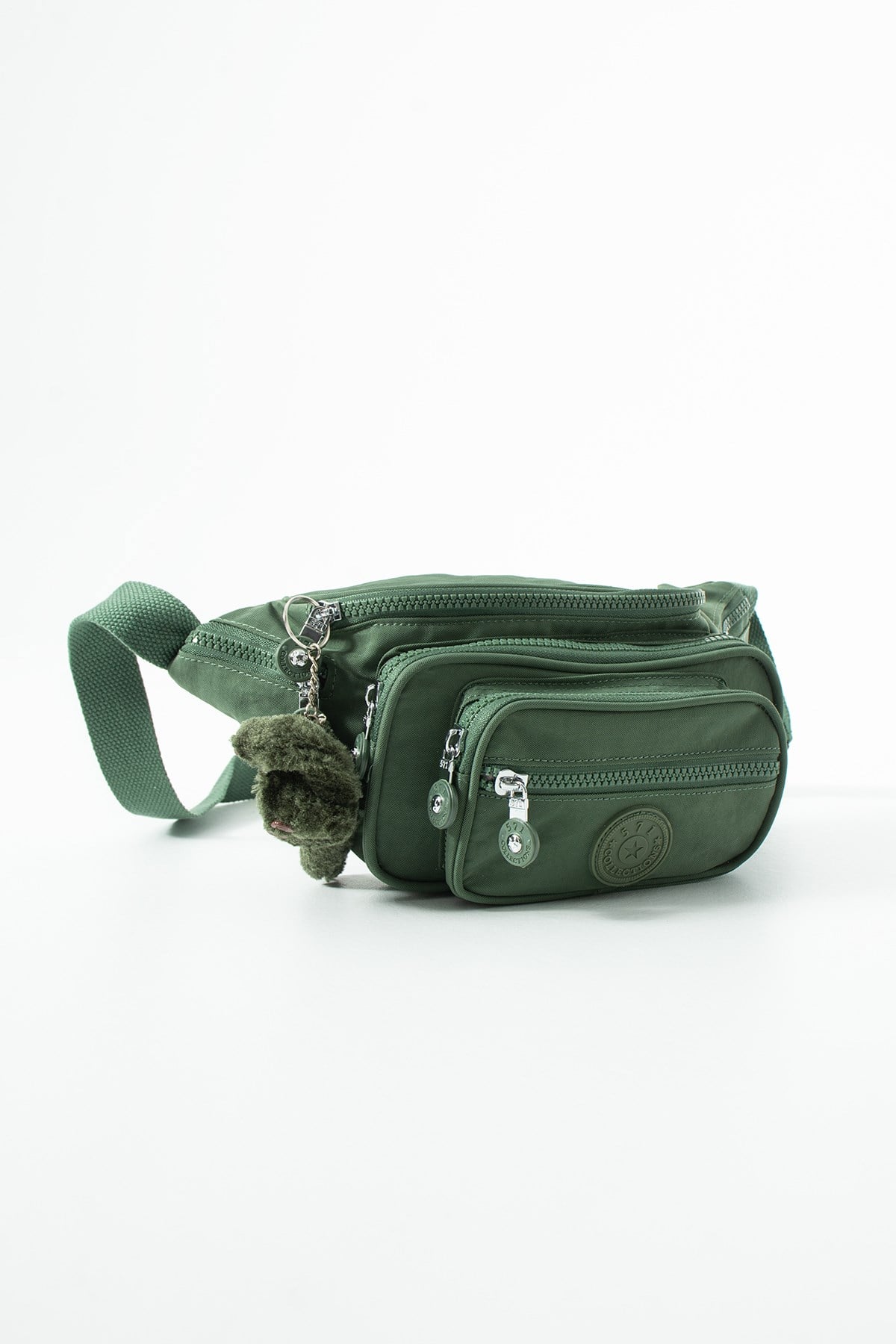 571-7JUnisex Çok Cepli, Su Geçirmez, Çapraz Askılı Bel Çantası (Freebag) Yeşil Model: 571-7J