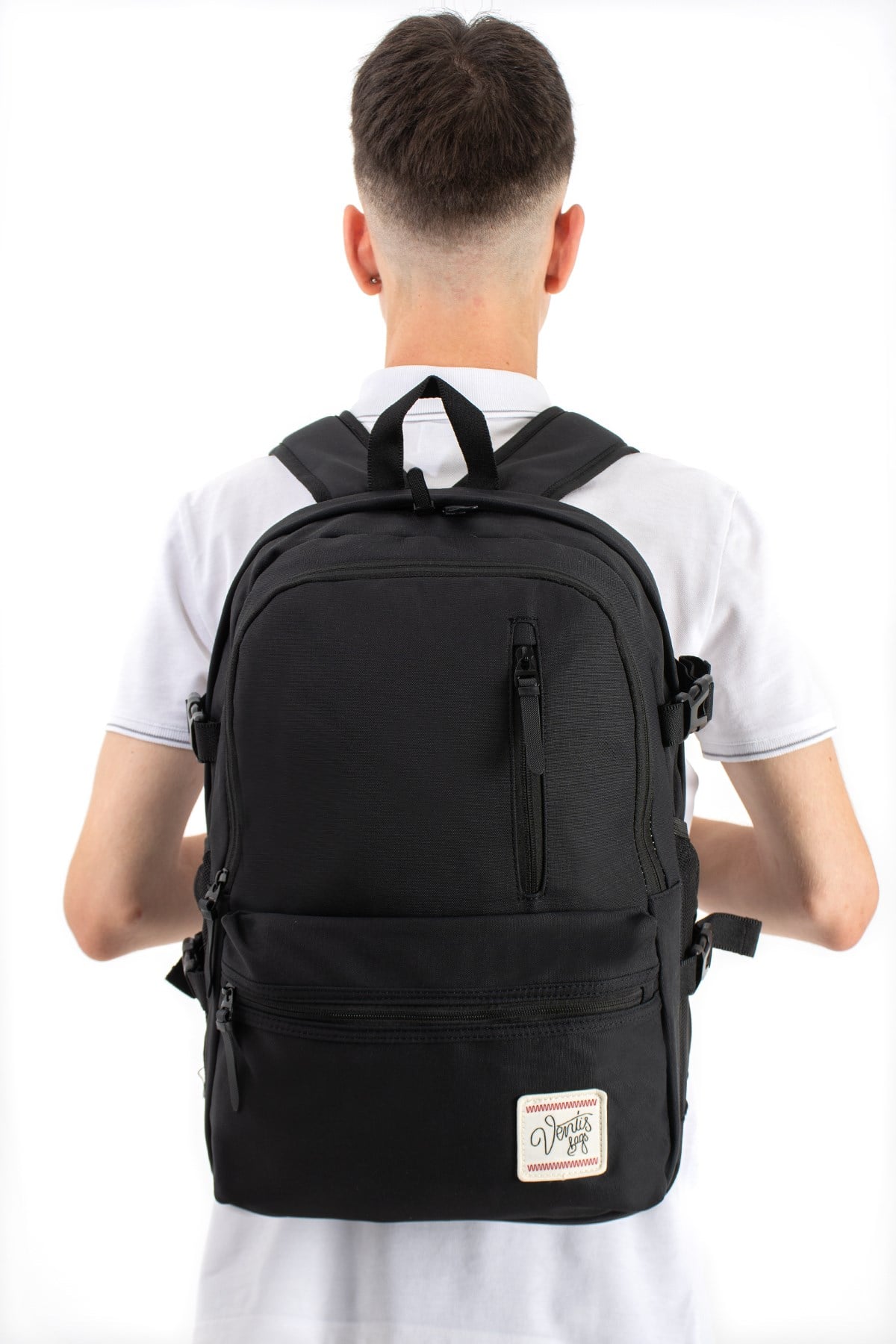 VNT-1-3CUnisex, Hafif Çok Cepli, Eergonomik Tasarım Sırt Çantası Siyah Model: (VNT-3C)
