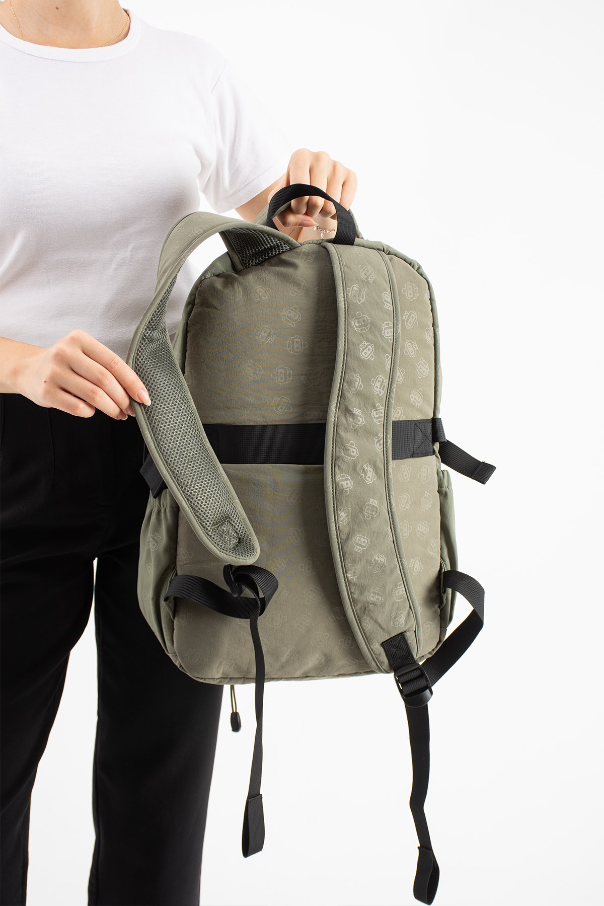 VNT-9BUnisex, Ultra Hafif, Çok Cepli, Sırt Çantası Haki Yeşil Model: (VNT-9B)