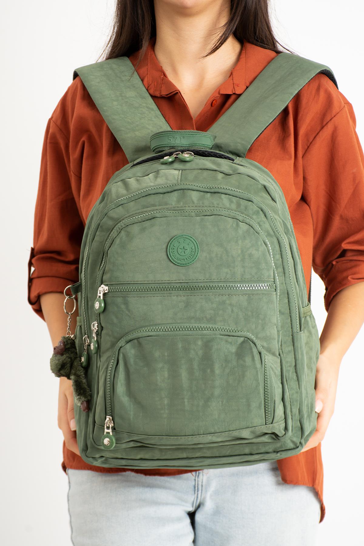 Unisex Ultra Hafif Orta Boy Sırt Çantası Unisex Yeşil (Model: 571-3C) 