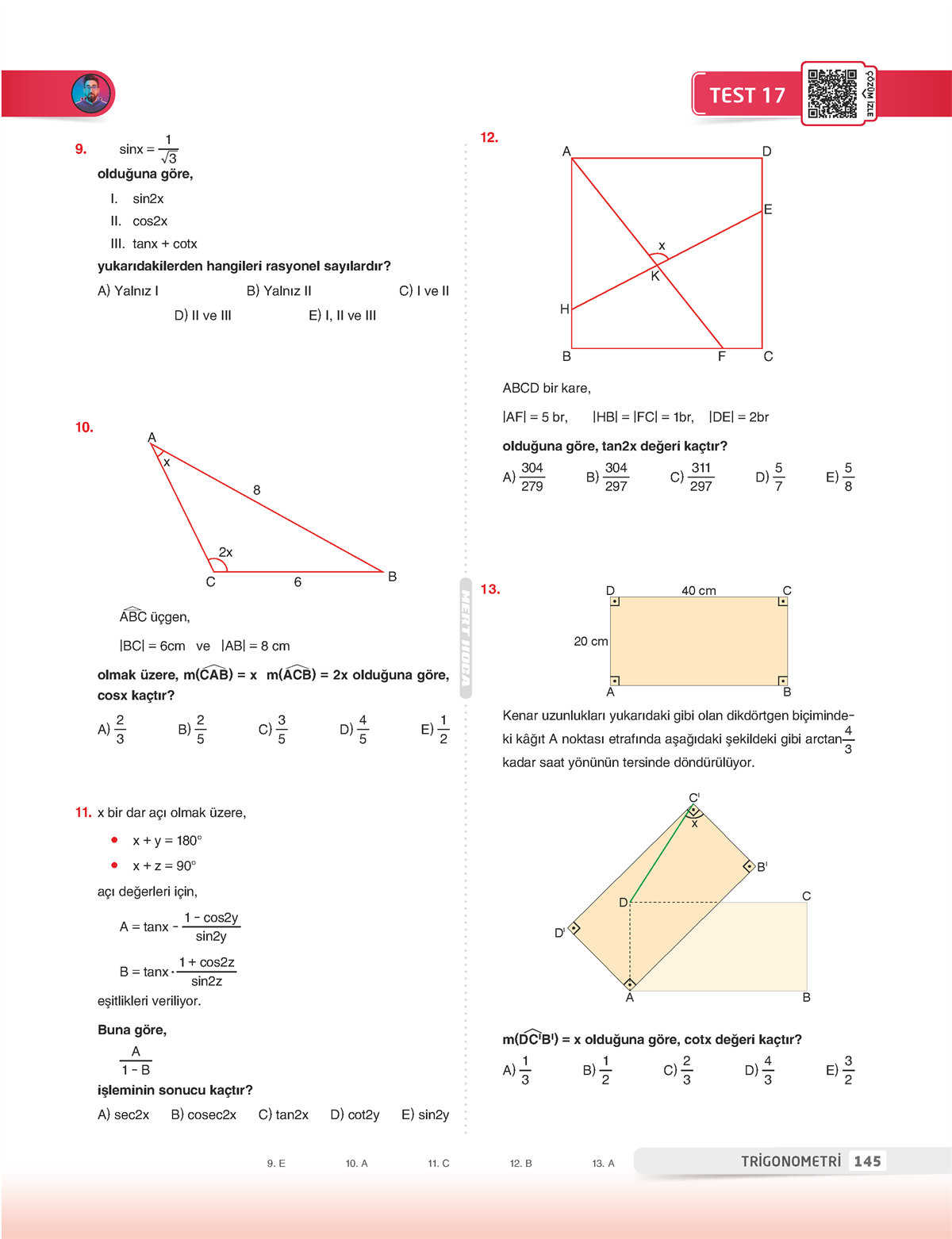 90 Günde AYT Matematik Soru Bankası - 2024