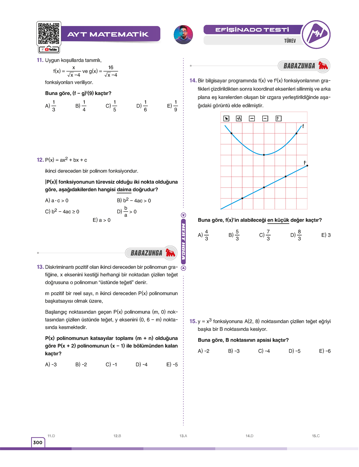 90 Günde AYT Matematik Video Ders Kitabı-2024